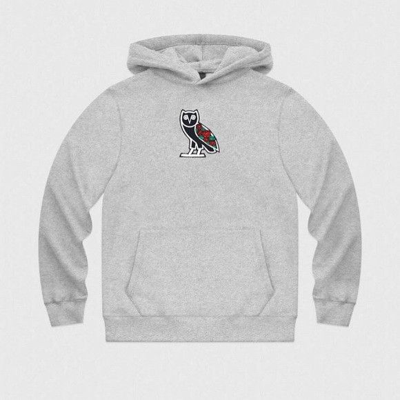 Drake 🥀RARE🥀 OVO X CLB SANDRA'S ROSE EMBROIDERED OWL HOODIE Size US XL / EU 56 / 4 - 6 Thumbnail