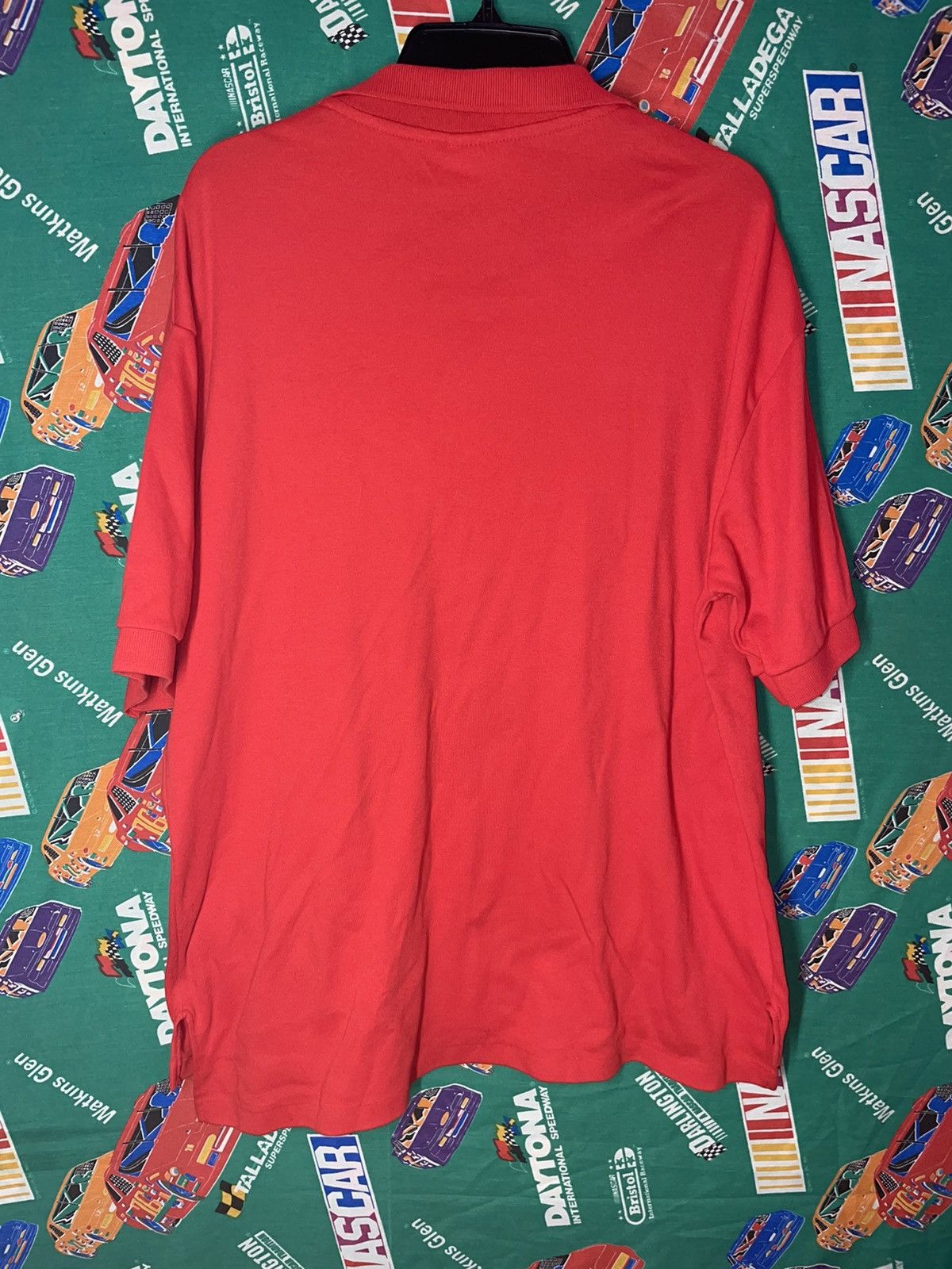 Vintage 80s Racing Team Polo Shirt single stitch NASCAR sportswear Size US XL / EU 56 / 4 - 3 Thumbnail