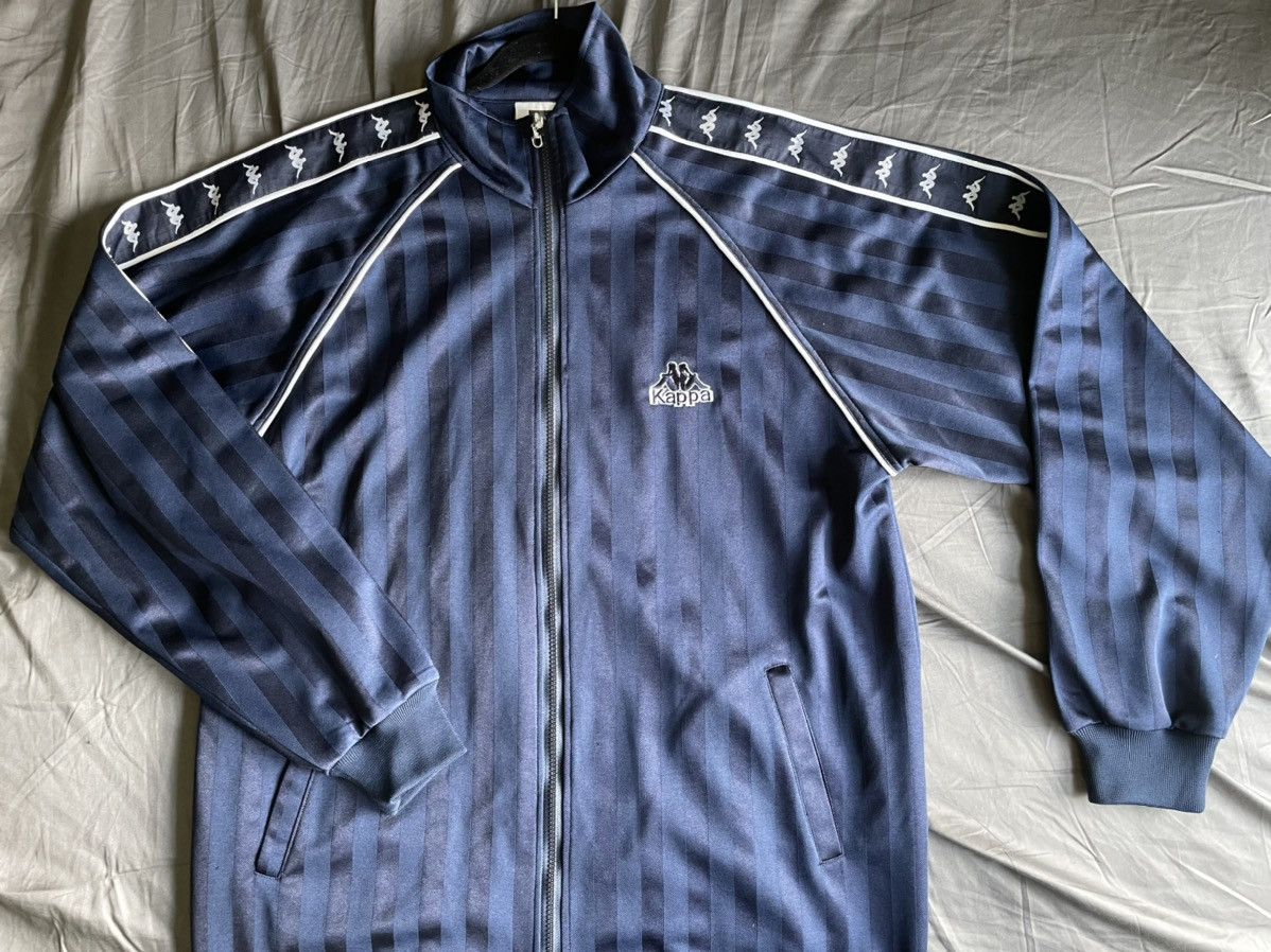 Kappa × Vintage Vintage Navy Kappa Pinstripe Track Jacket Size US L / EU 52-54 / 3 - 2 Thumbnail