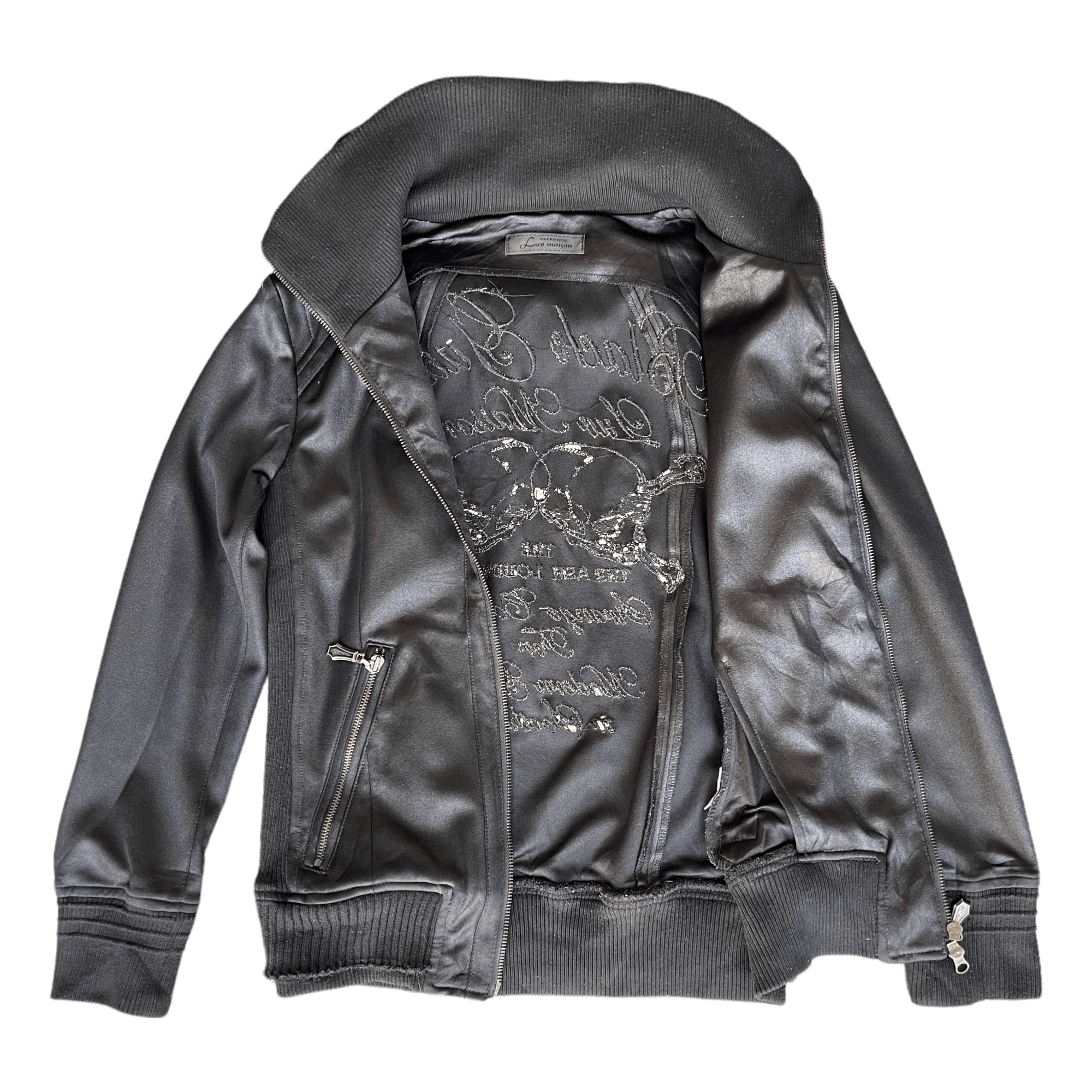 Luv Maison fur hooded leather jacket