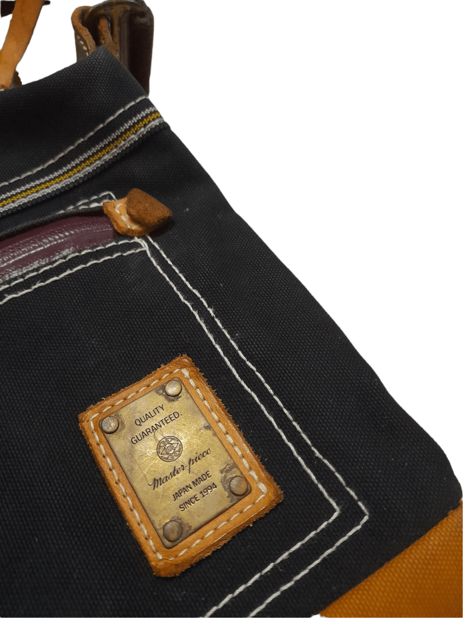 MasterPiece MasterPiece Japan Bag Leather + Canvas (E128) Size ONE SIZE - 2 Thumbnail