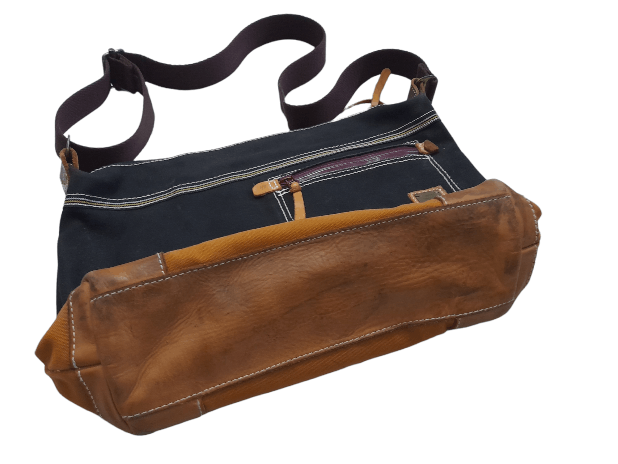MasterPiece MasterPiece Japan Bag Leather + Canvas (E128) Size ONE SIZE - 4 Thumbnail