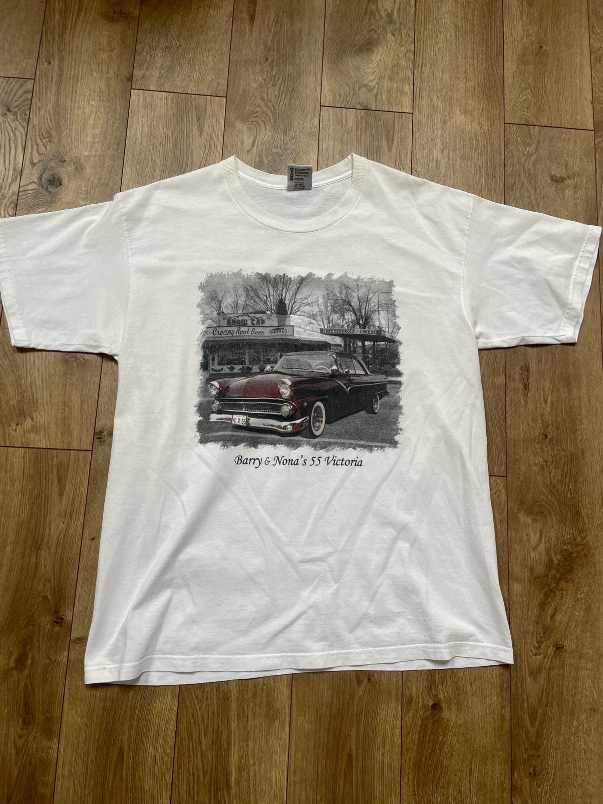 Ford Barry & Nora's '55 Victoria Custom Vintage Cars Auto Tee XL Size US XL / EU 56 / 4 - 3 Thumbnail