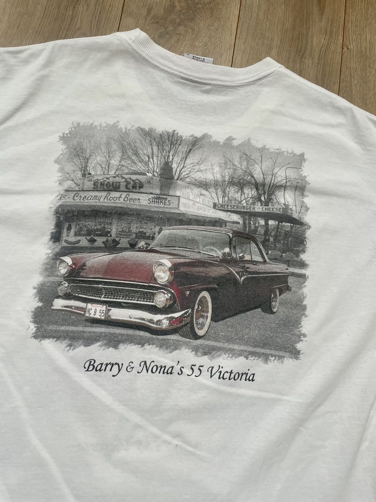 Ford Barry & Nora's '55 Victoria Custom Vintage Cars Auto Tee XL Size US XL / EU 56 / 4 - 4 Thumbnail