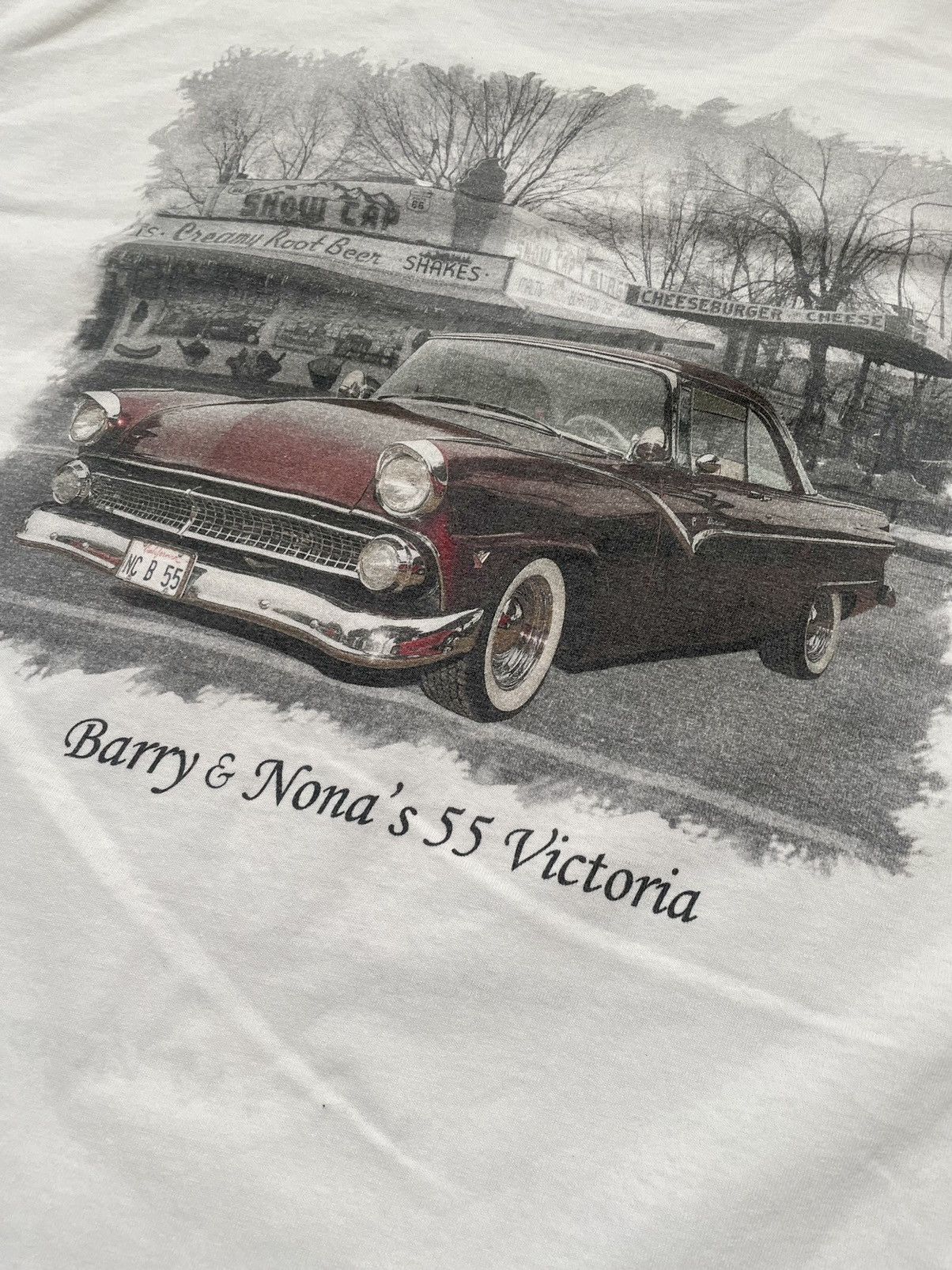 Ford Barry & Nora's '55 Victoria Custom Vintage Cars Auto Tee XL Size US XL / EU 56 / 4 - 9 Thumbnail