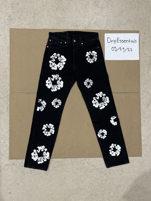 Levis Denim Tears X Levis Black Jeans Grailed 7733