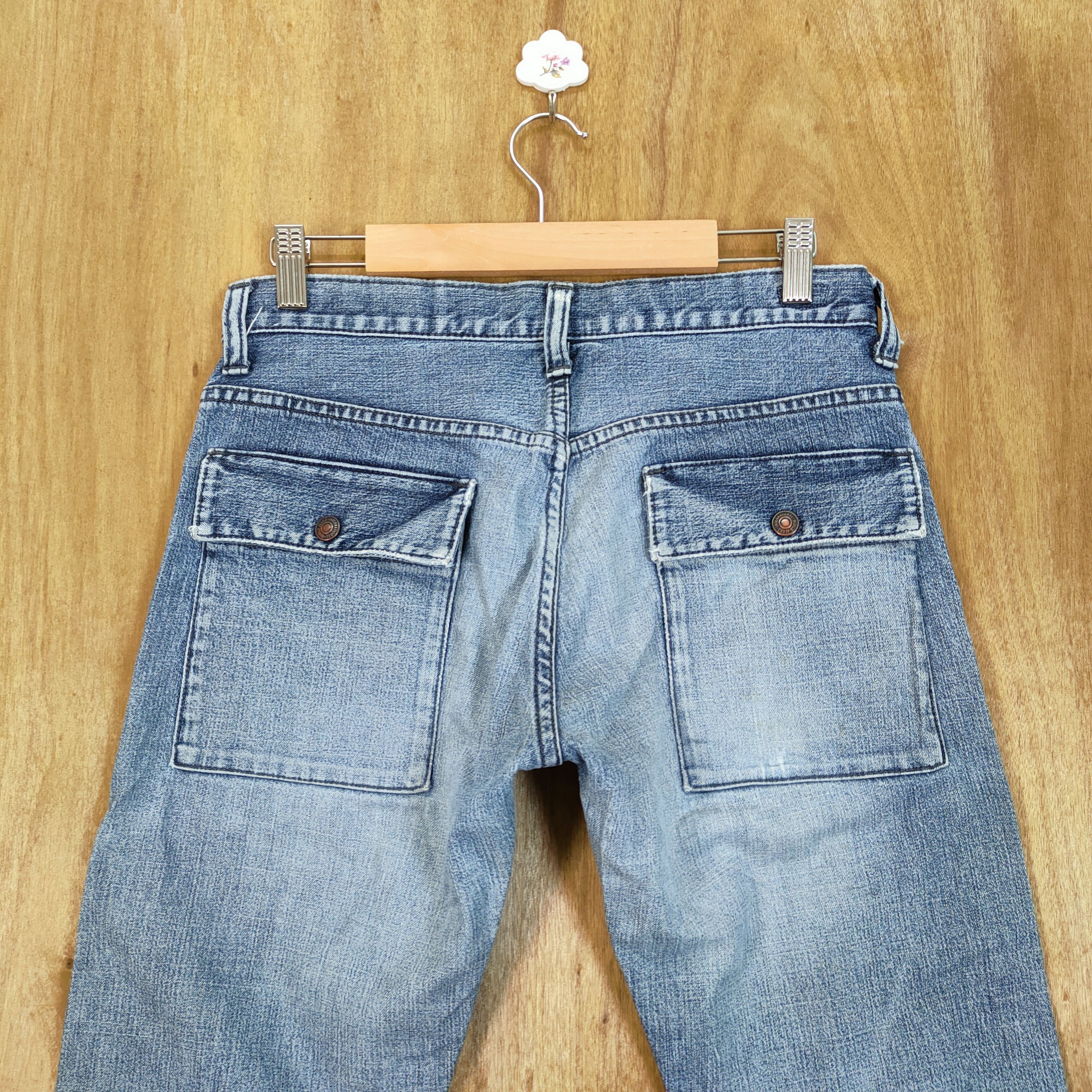 Japanese Brand VINTAGE JAPANESE FADED JEANS BUSH PANTS Size US 28 / EU 44 - 7 Thumbnail