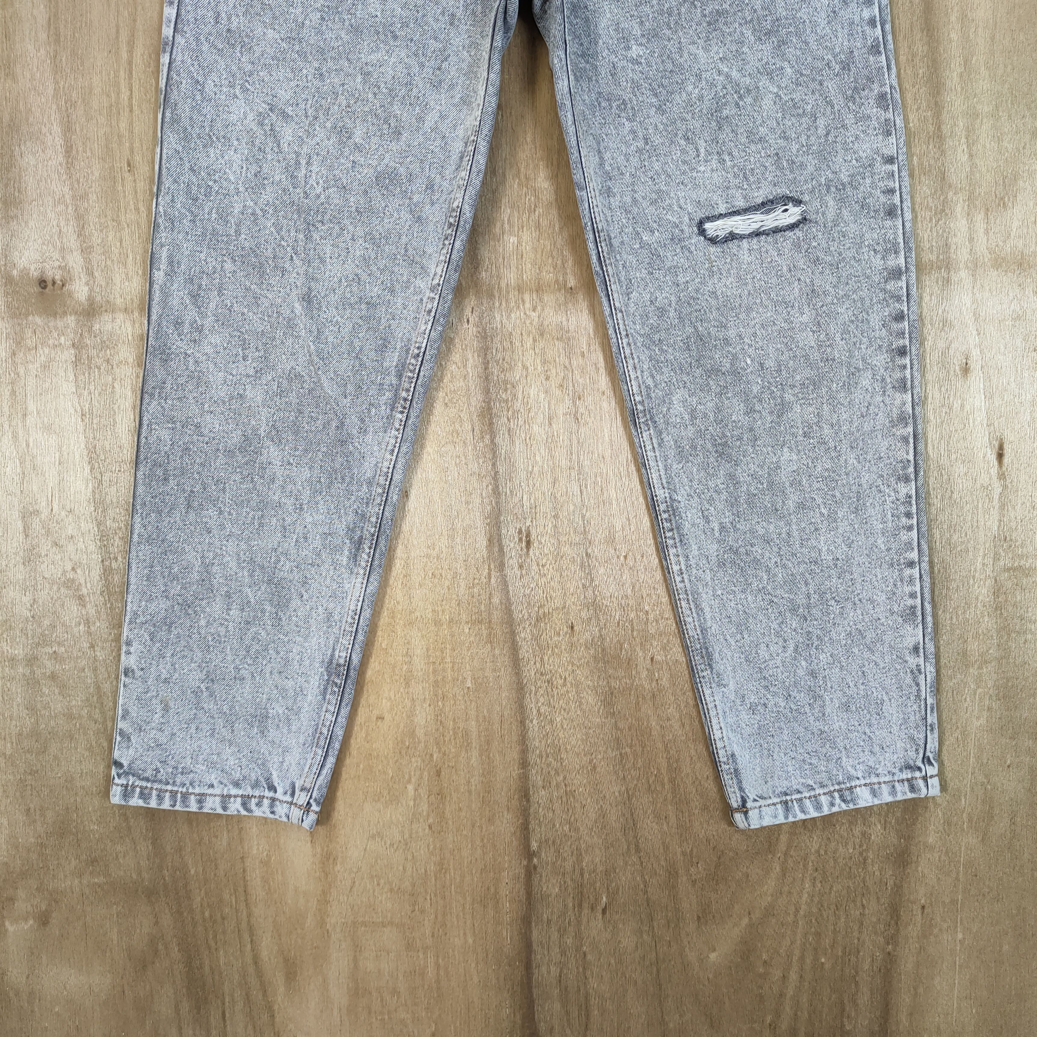 Japanese Brand VINTAGE JAPANESE FADED BLACK ACID WASH JEANS DENIM PANTS Size US 30 / EU 46 - 3 Thumbnail