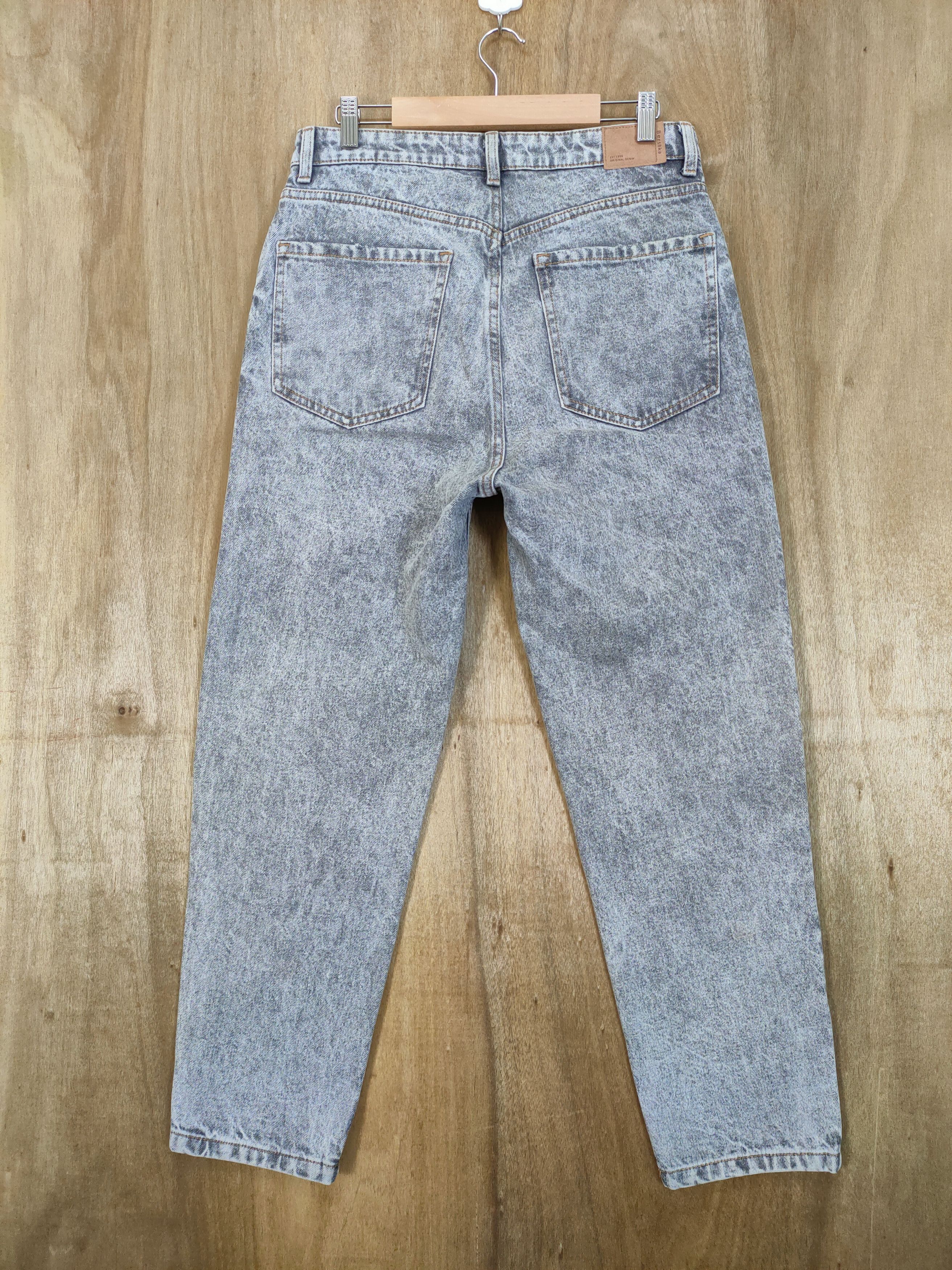 Japanese Brand VINTAGE JAPANESE FADED BLACK ACID WASH JEANS DENIM PANTS Size US 30 / EU 46 - 8 Thumbnail