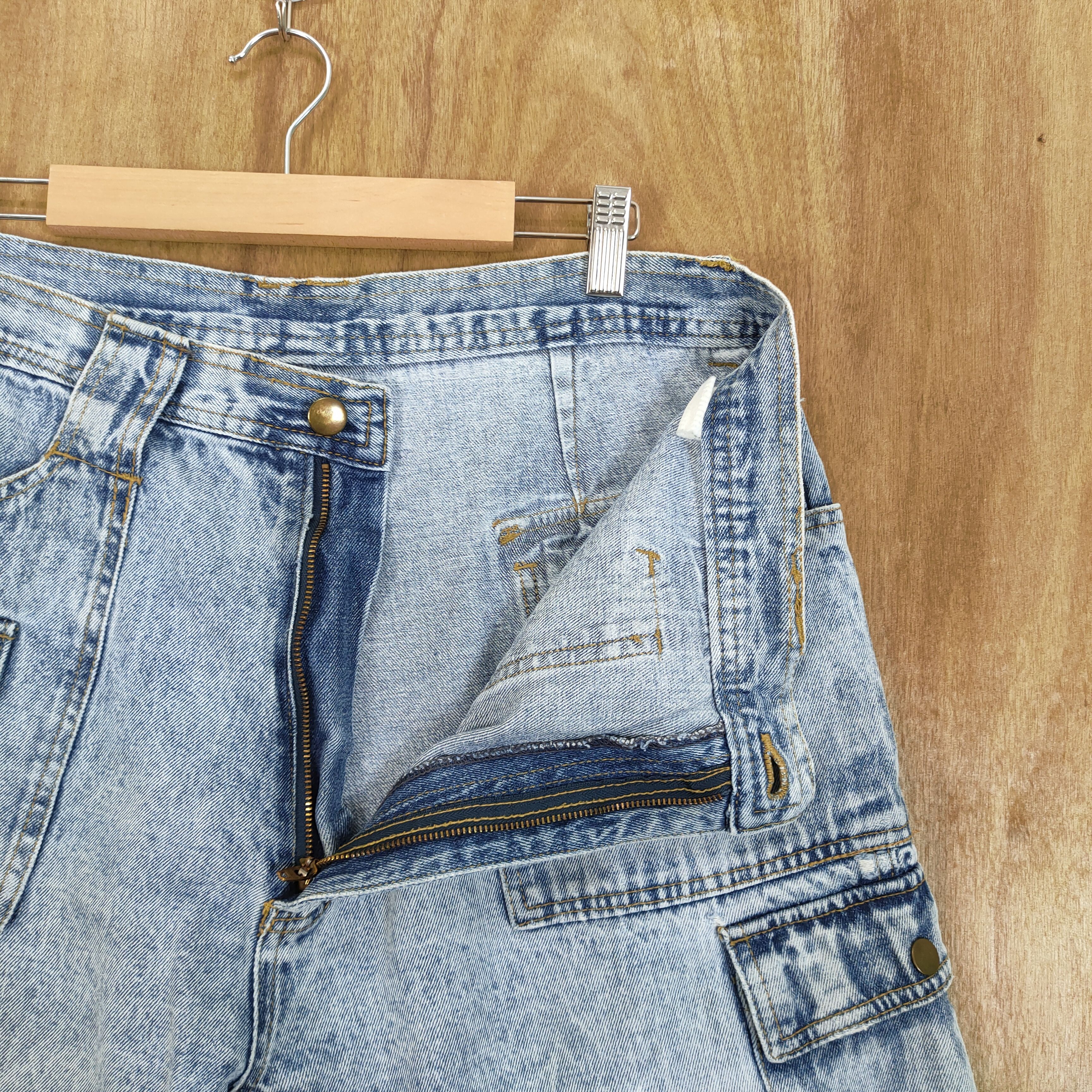 Japanese Brand × Vintage MANX FADED LIGHT BLUE BAGGY JEANS CARGO PANTS Size US 34 / EU 50 - 10 Thumbnail