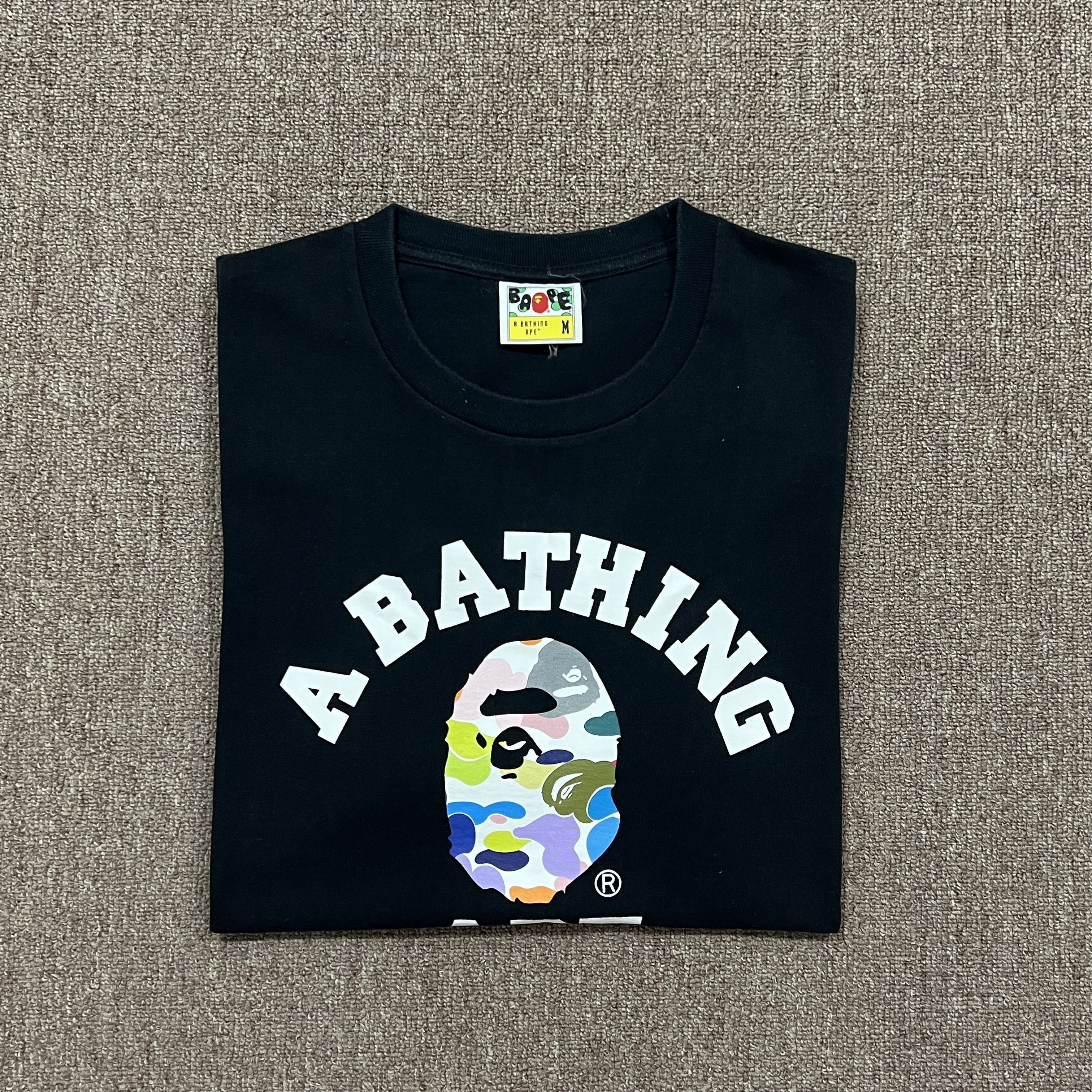 Bape Bape Multi Camo College Tee Size US M / EU 48-50 / 2 - 2 Thumbnail