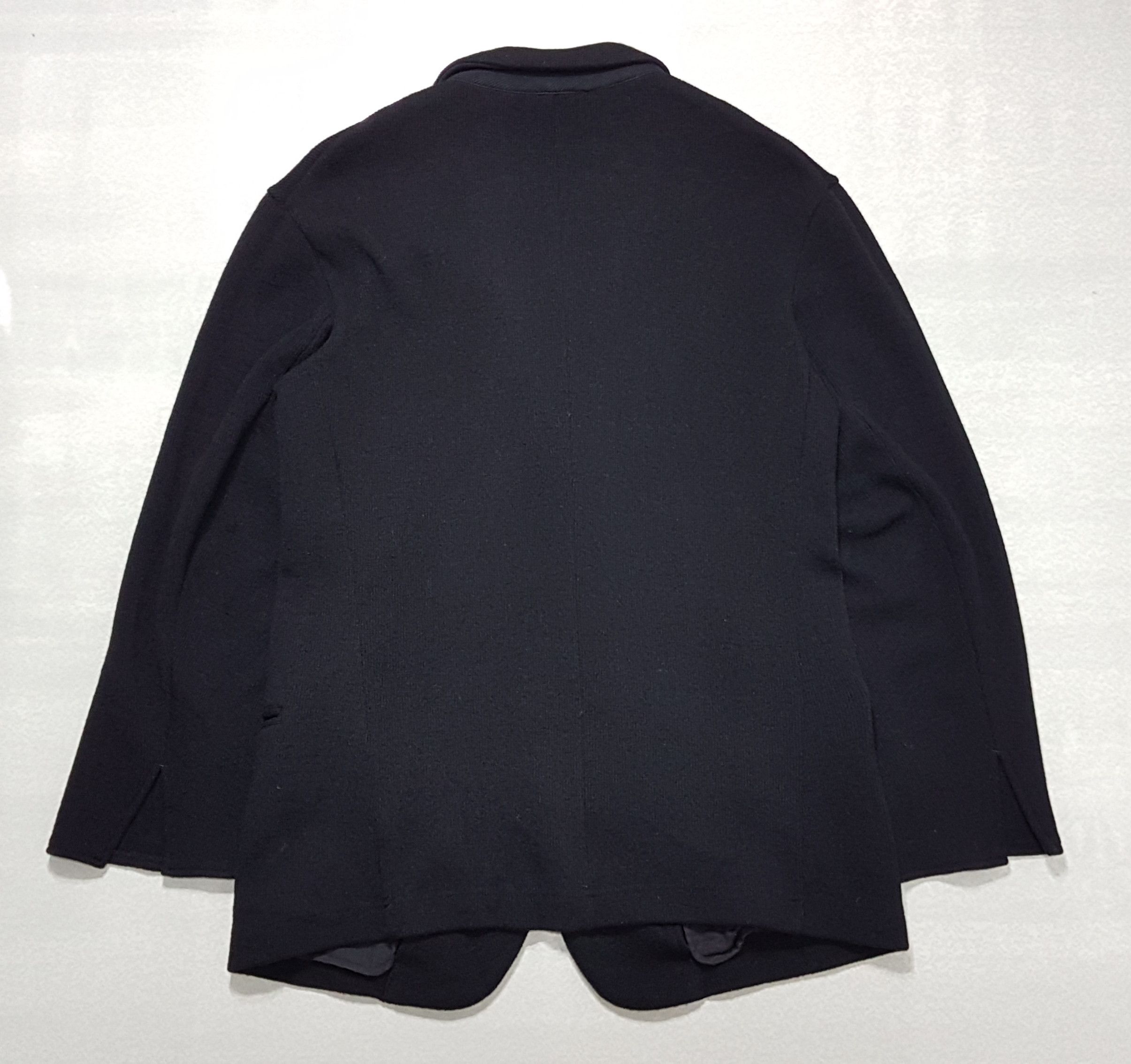 Yohji Yamamoto Y’s by Yohji Yamamoto Rib Knit Wool Blazer Jacket Size M / US 6-8 / IT 42-44 - 2 Thumbnail