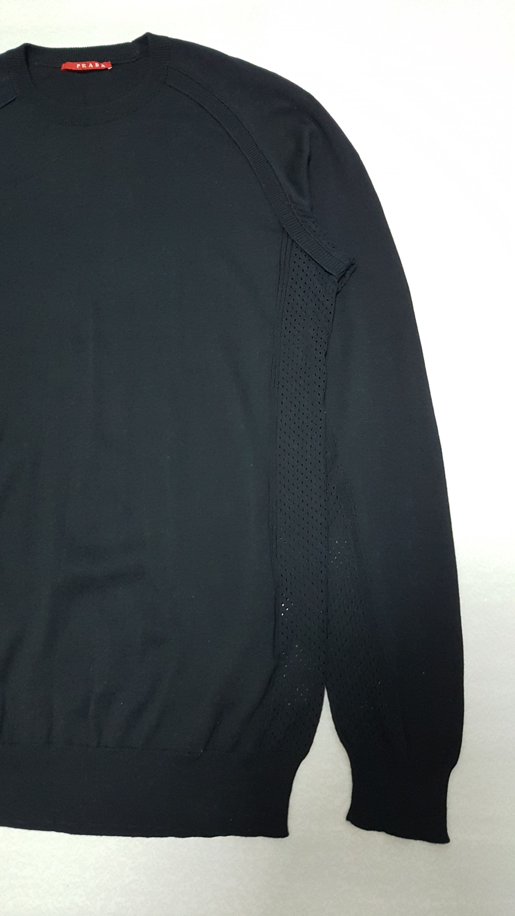 Prada Prada Fall-Winter 2007 Knitted Mesh Sweater Size US L / EU 52-54 / 3 - 5 Thumbnail