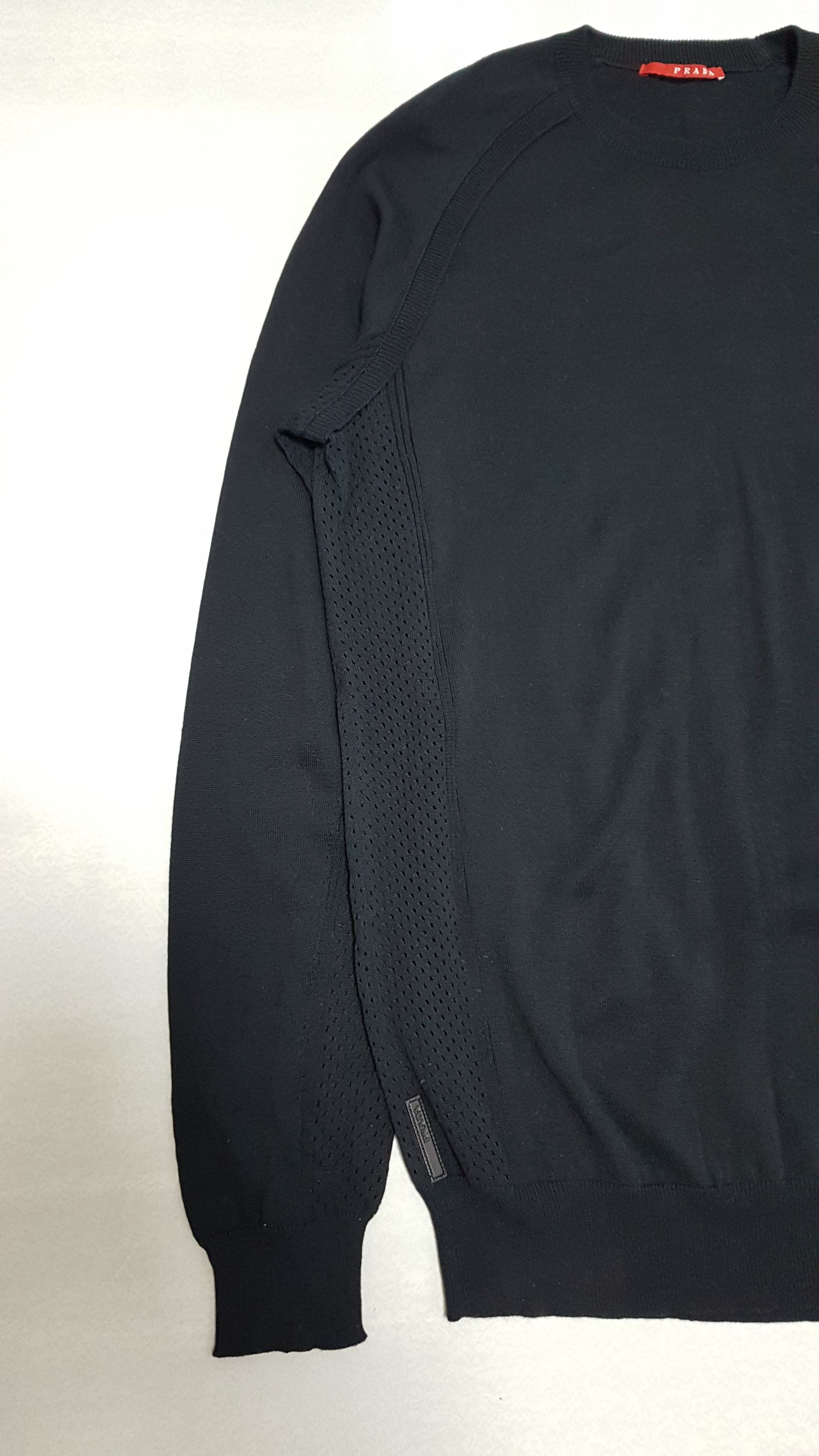 Prada Prada Fall-Winter 2007 Knitted Mesh Sweater Size US L / EU 52-54 / 3 - 4 Thumbnail