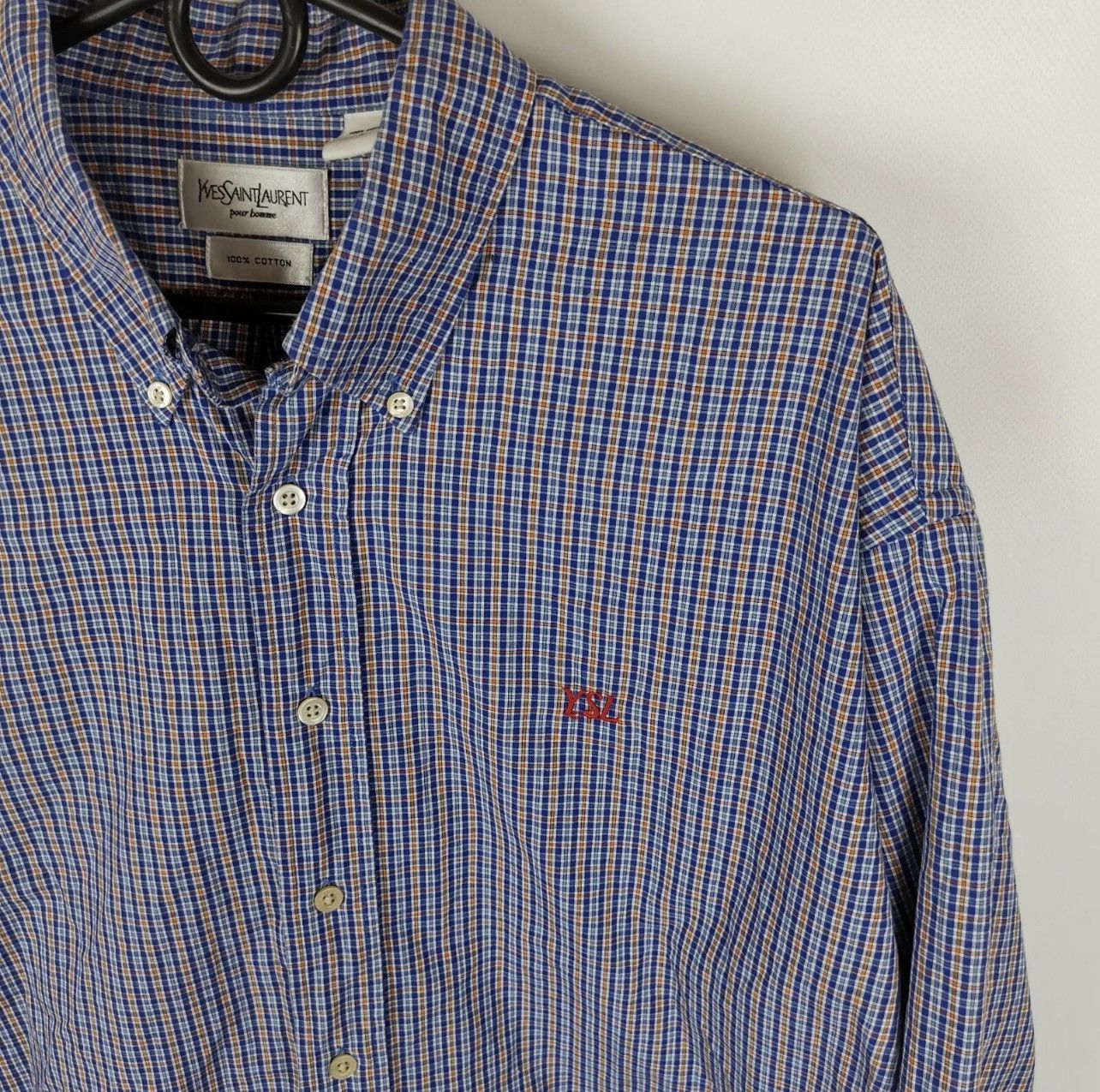 Yves Saint Laurent Yves Saint Laurent YSL check plaid shirt Size US L / EU 52-54 / 3 - 1 Thumbnail