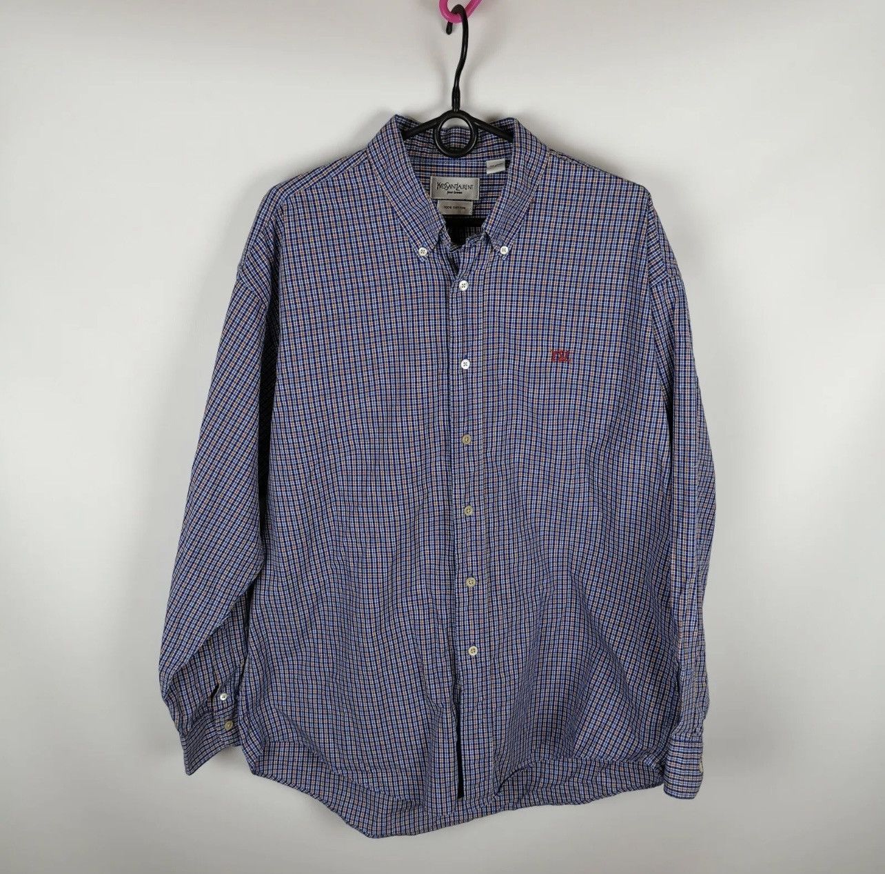 Yves Saint Laurent Yves Saint Laurent YSL check plaid shirt Size US L / EU 52-54 / 3 - 3 Thumbnail