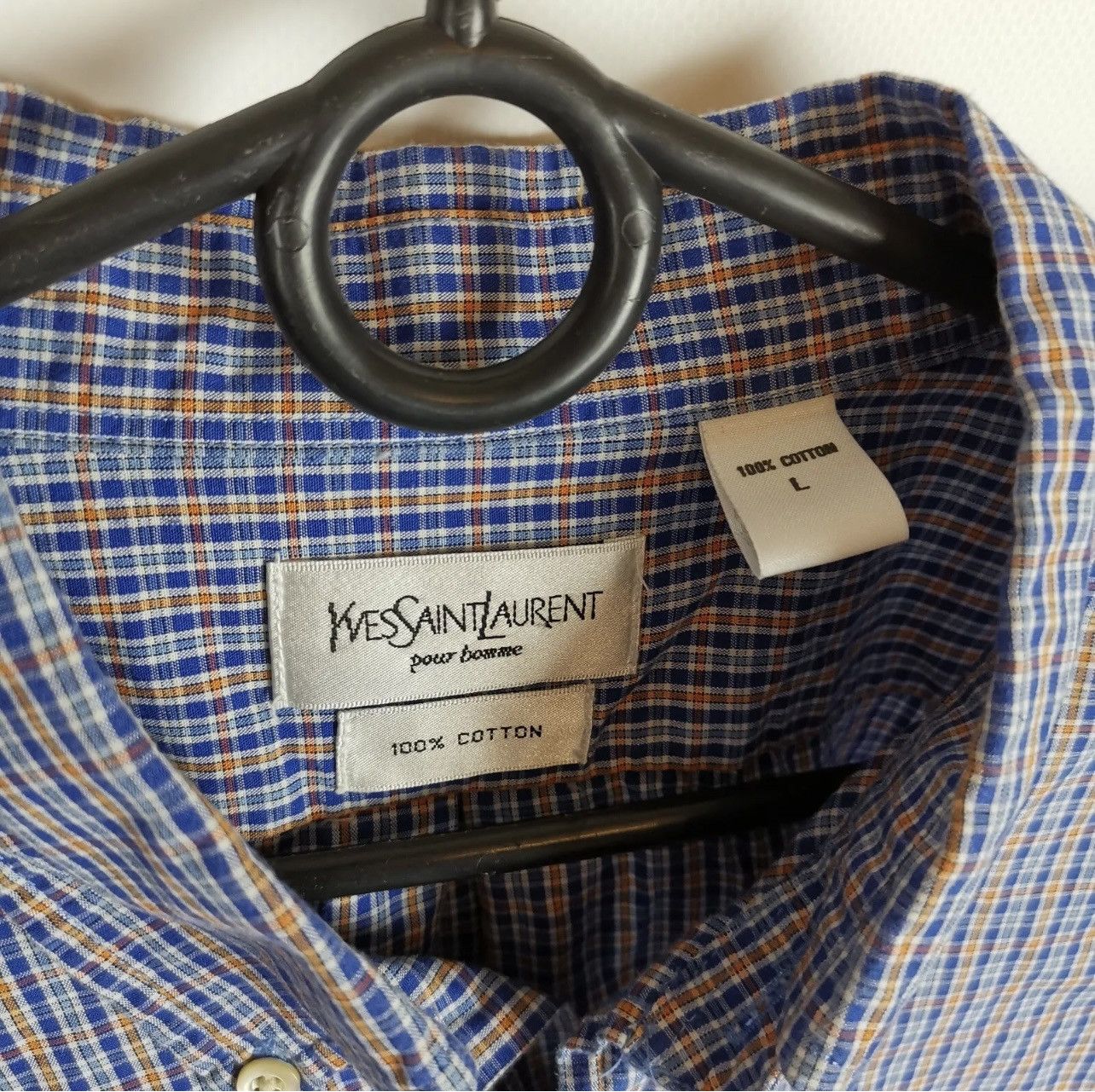 Yves Saint Laurent Yves Saint Laurent YSL check plaid shirt Size US L / EU 52-54 / 3 - 4 Thumbnail