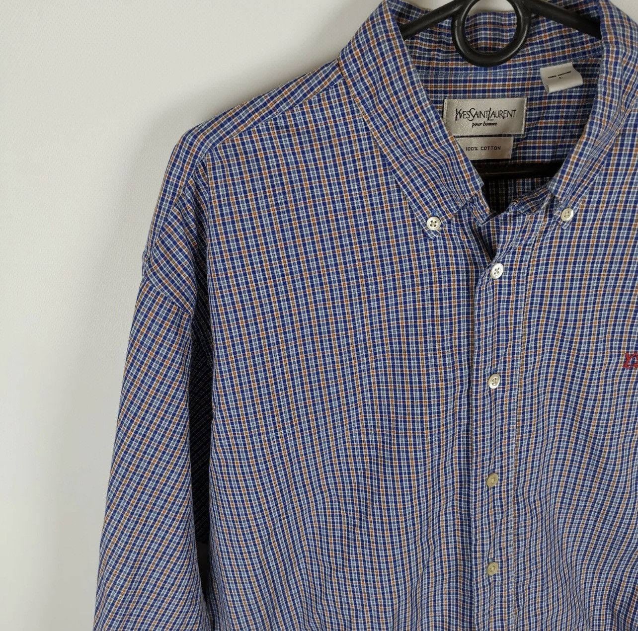 Yves Saint Laurent Yves Saint Laurent YSL check plaid shirt Size US L / EU 52-54 / 3 - 2 Thumbnail