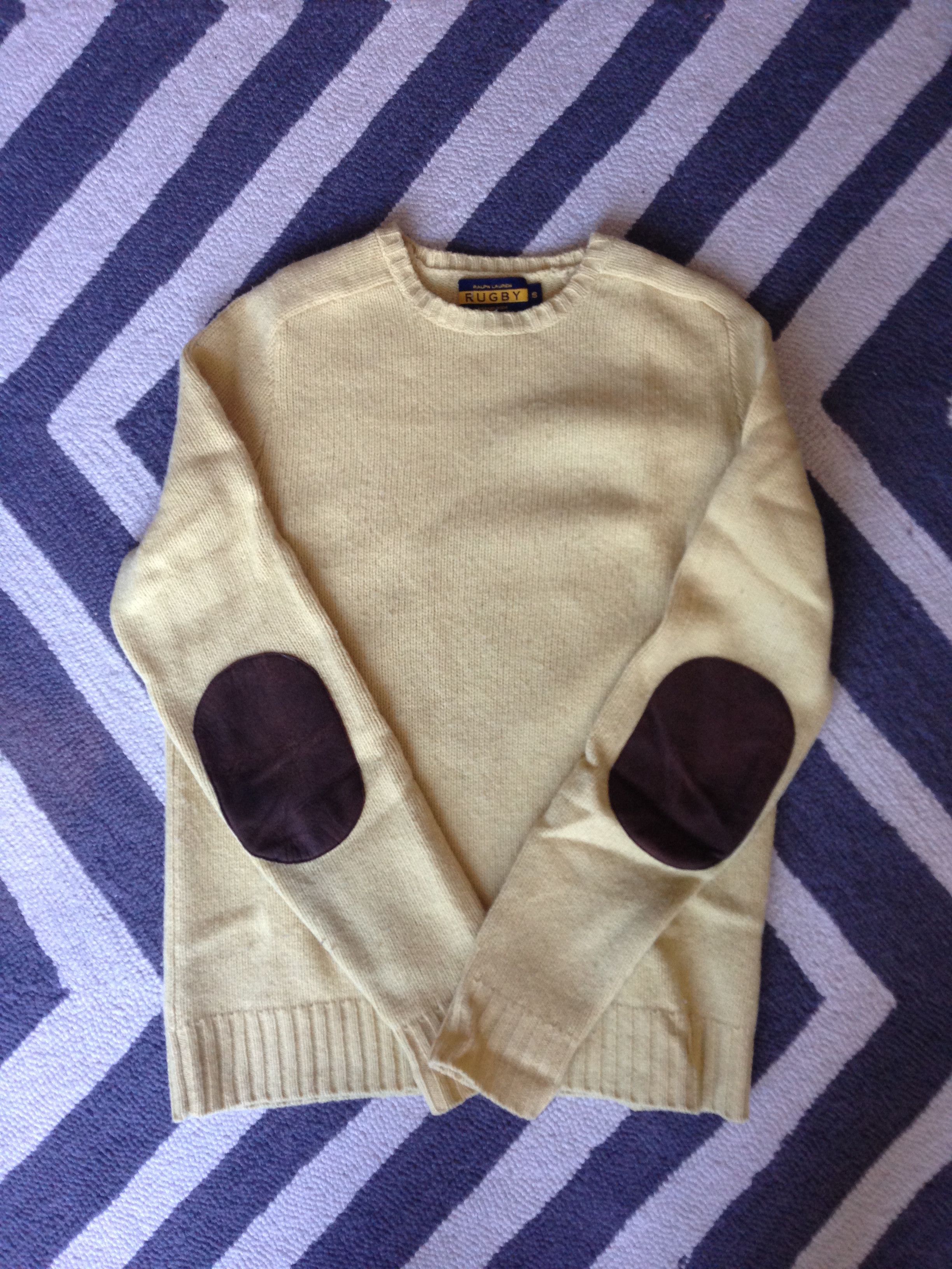 Wool Sweater w/ Elbow Patch