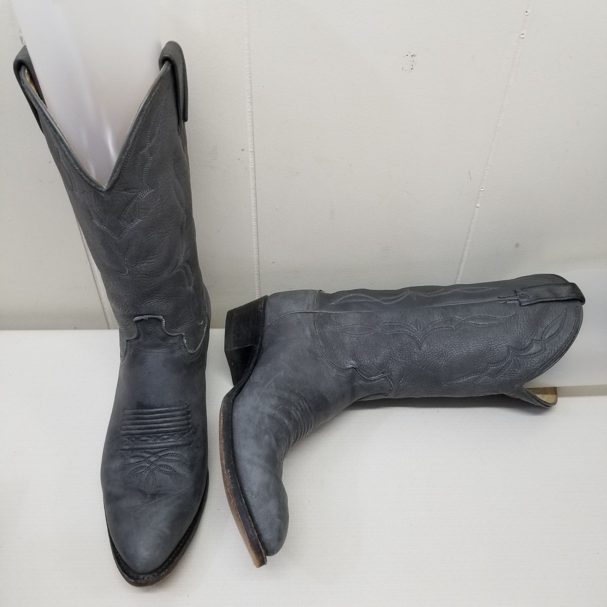 Dan Post Dan Post 10D Western Gray Cowboy Boots Cosplay Leather Size US 10 / EU 43 - 1 Thumbnail