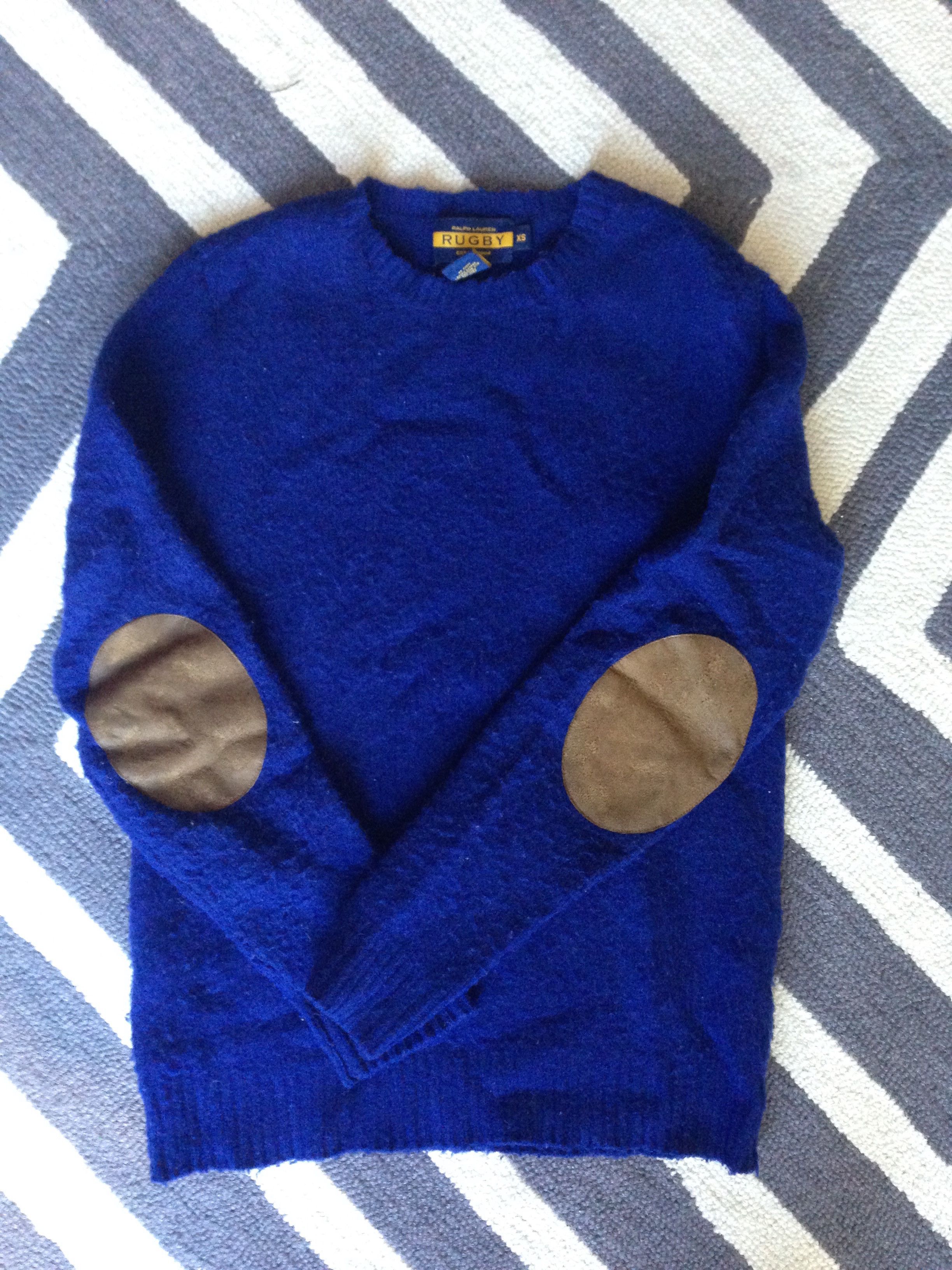 Wool Sweater with elbow patch