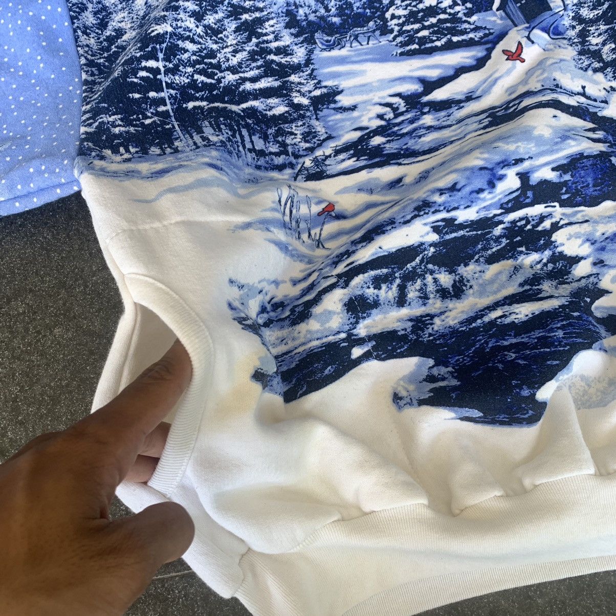 Vintage (RARE) Art Unlimited Sportswear Winter Fullprint Sweatshirt Size US L / EU 52-54 / 3 - 6 Thumbnail