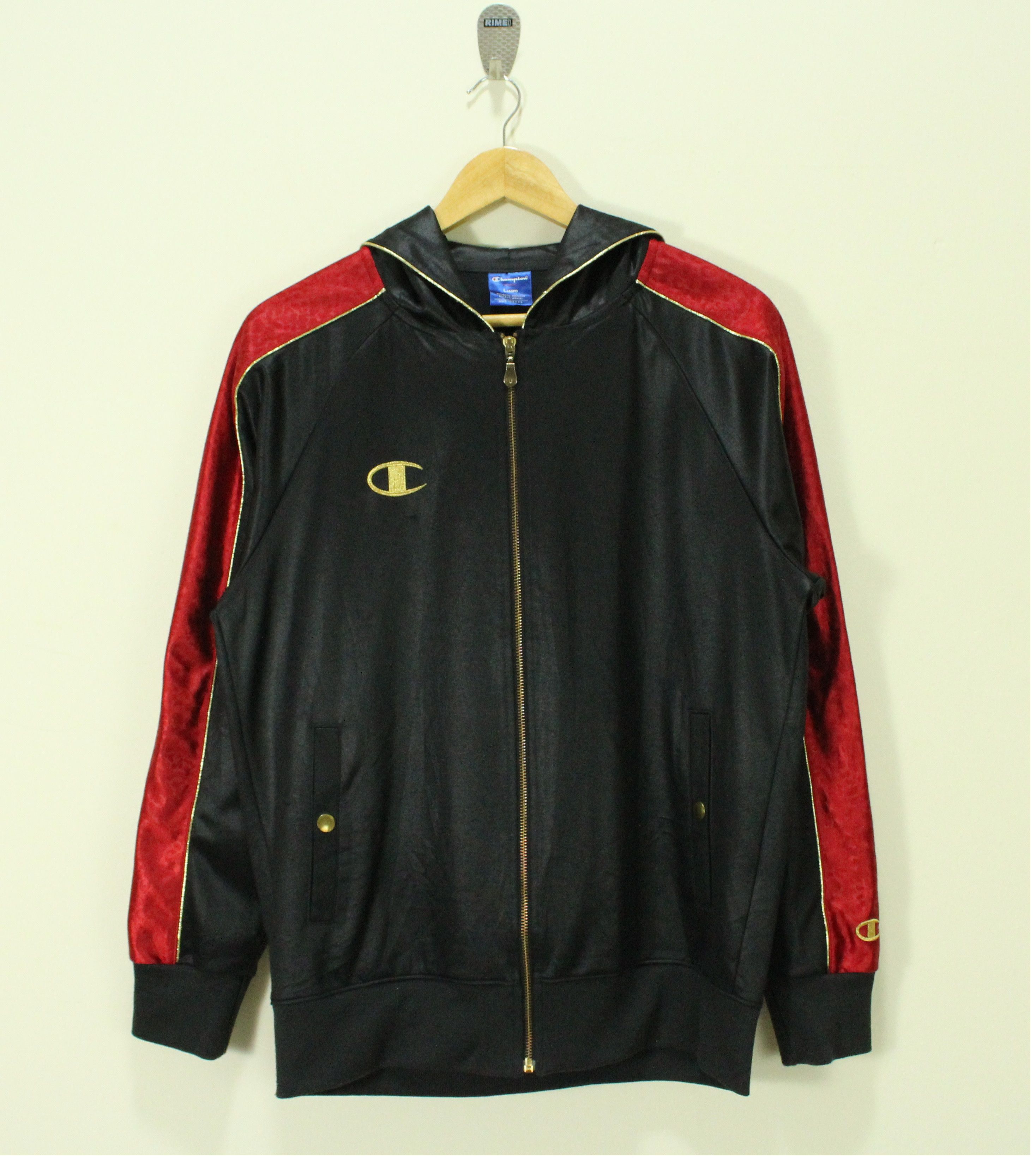 Champion CHAMPION Jacket Track Top Hooded Embroidered Logo Size US M / EU 48-50 / 2 - 2 Thumbnail