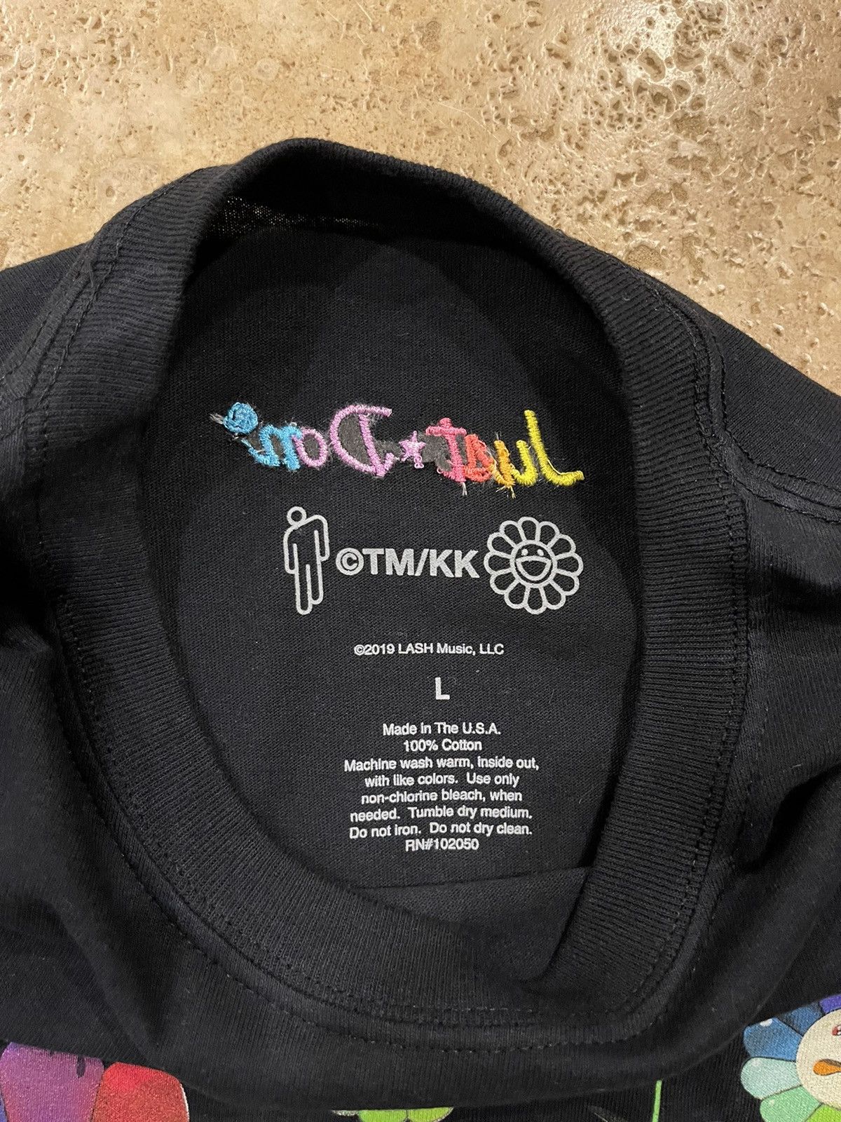 Billie Eilish Just Don x Murakami x Billie Eilish Meadow Black Flowers Tee Size US L / EU 52-54 / 3 - 8 Thumbnail