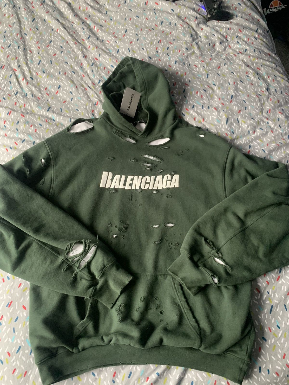 Balenciaga Balenciaga destroyed hoodie | Grailed