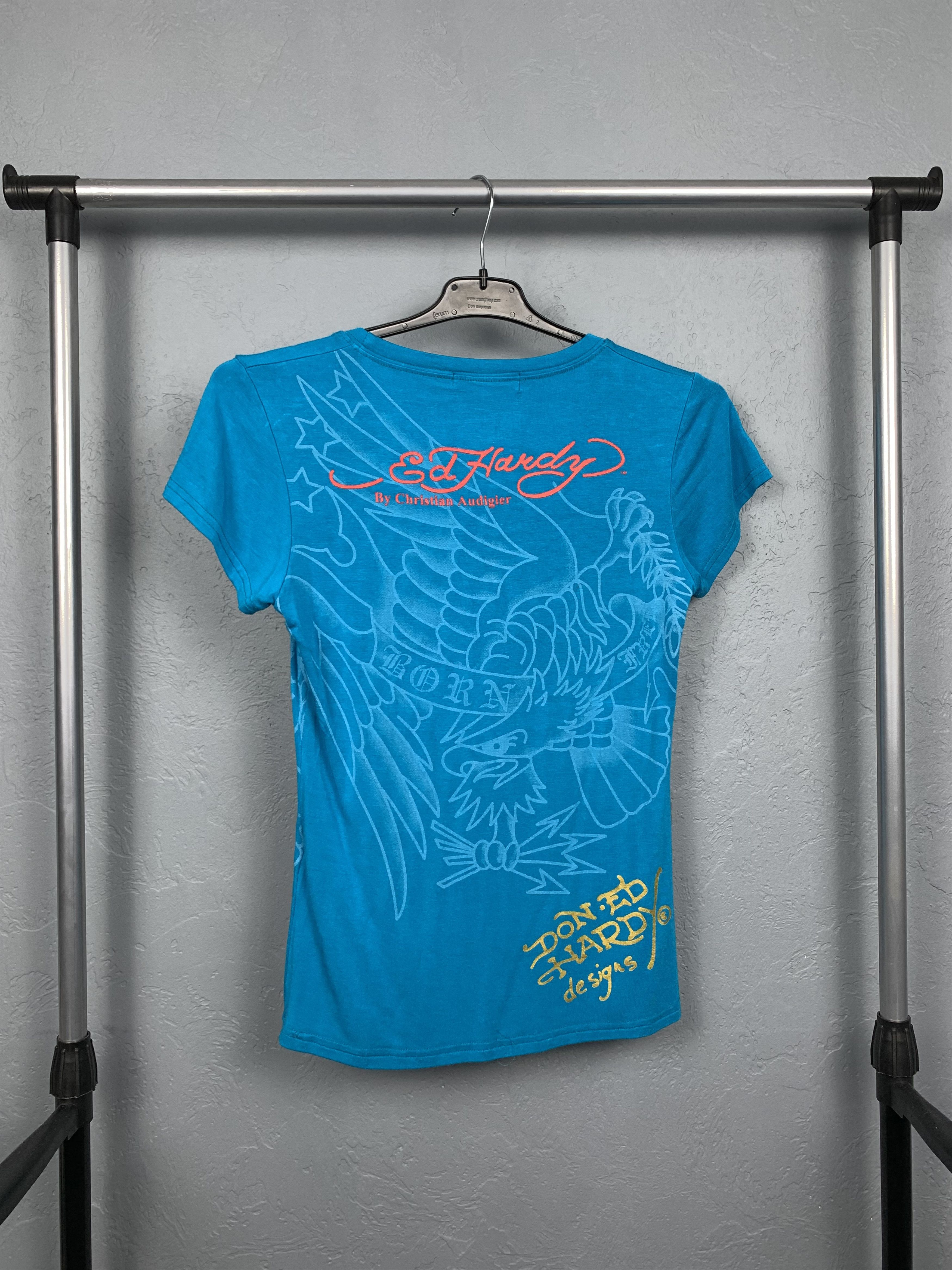 Christian Audigier Ed Hardy by Christian Audigier Womens T-Shirt Tee Size M / US 6-8 / IT 42-44 - 5 Thumbnail