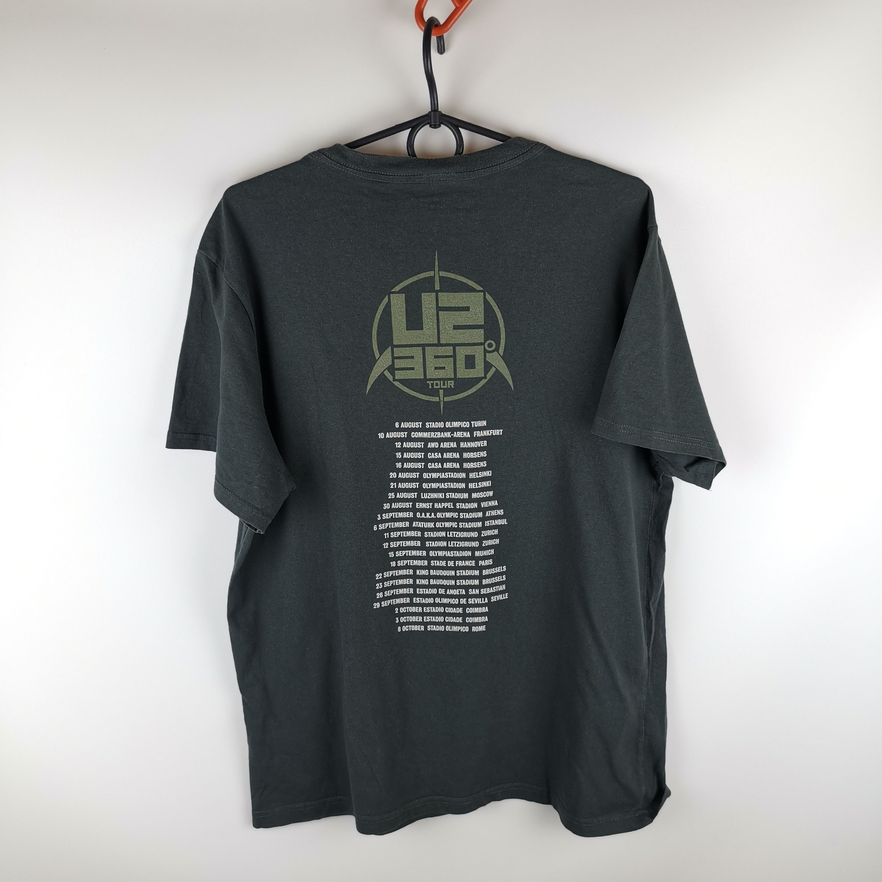 Band Tees U2 dark grey 360 Tour 2016 Double Sided Graphic Band Tee Size US L / EU 52-54 / 3 - 2 Thumbnail