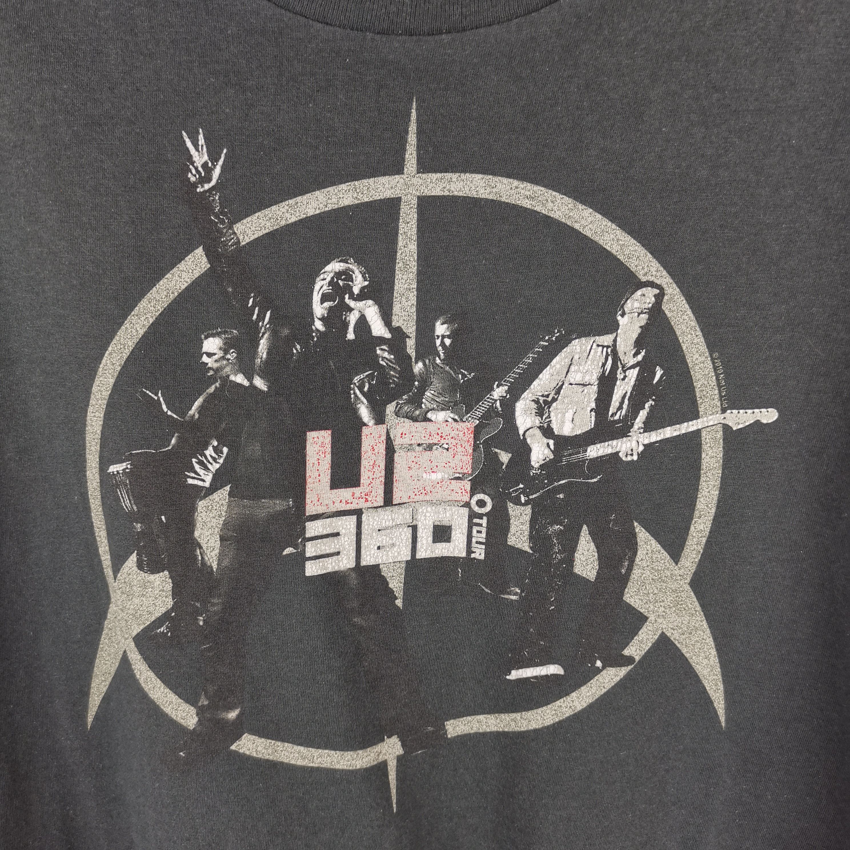 Band Tees U2 dark grey 360 Tour 2016 Double Sided Graphic Band Tee Size US L / EU 52-54 / 3 - 6 Thumbnail
