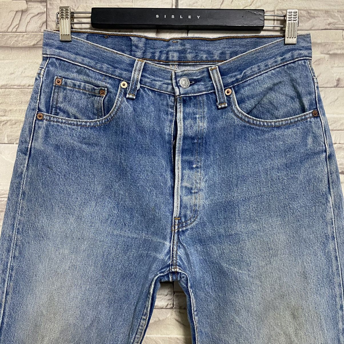 Levi's Vintage 90s Levis 501 Distressed Jeans 31x30 Size US 31 - 4 Thumbnail