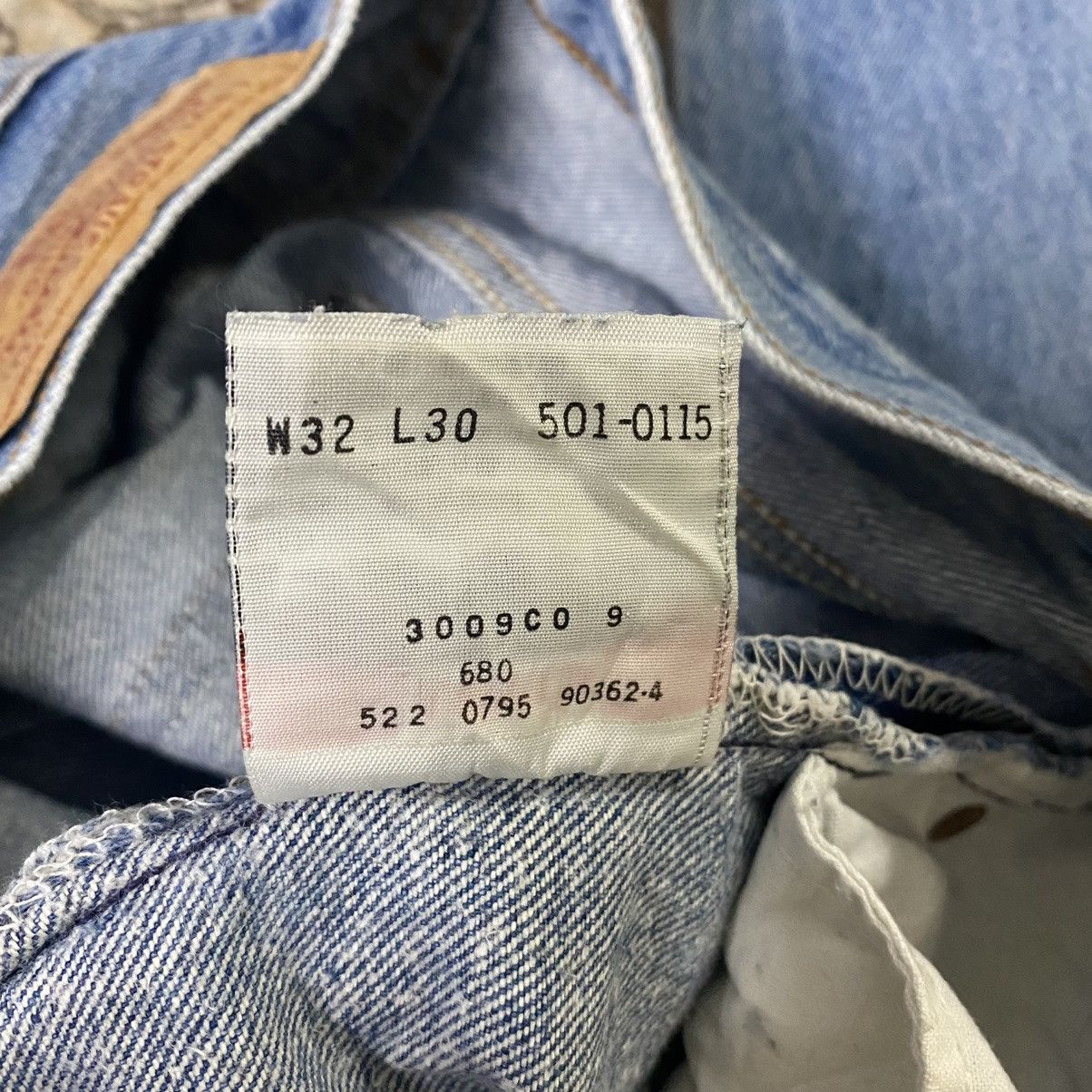 Levi's Vintage 90s Levis 501 Distressed Jeans 31x30 Size US 31 - 17 Thumbnail