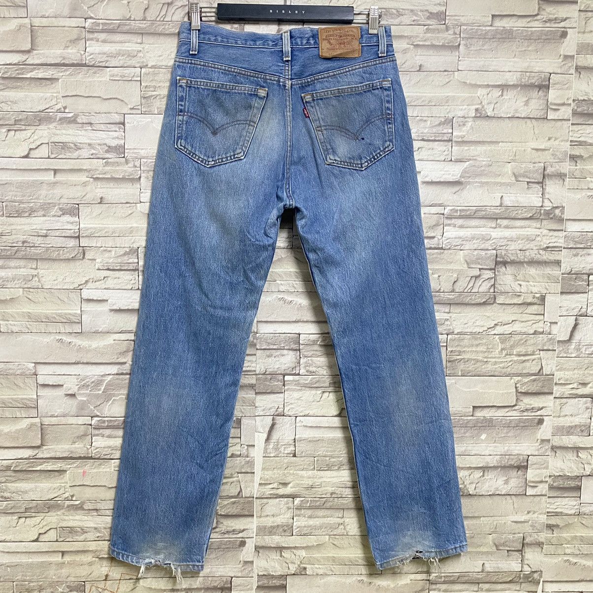 Levi's Vintage 90s Levis 501 Distressed Jeans 31x30 Size US 31 - 8 Thumbnail