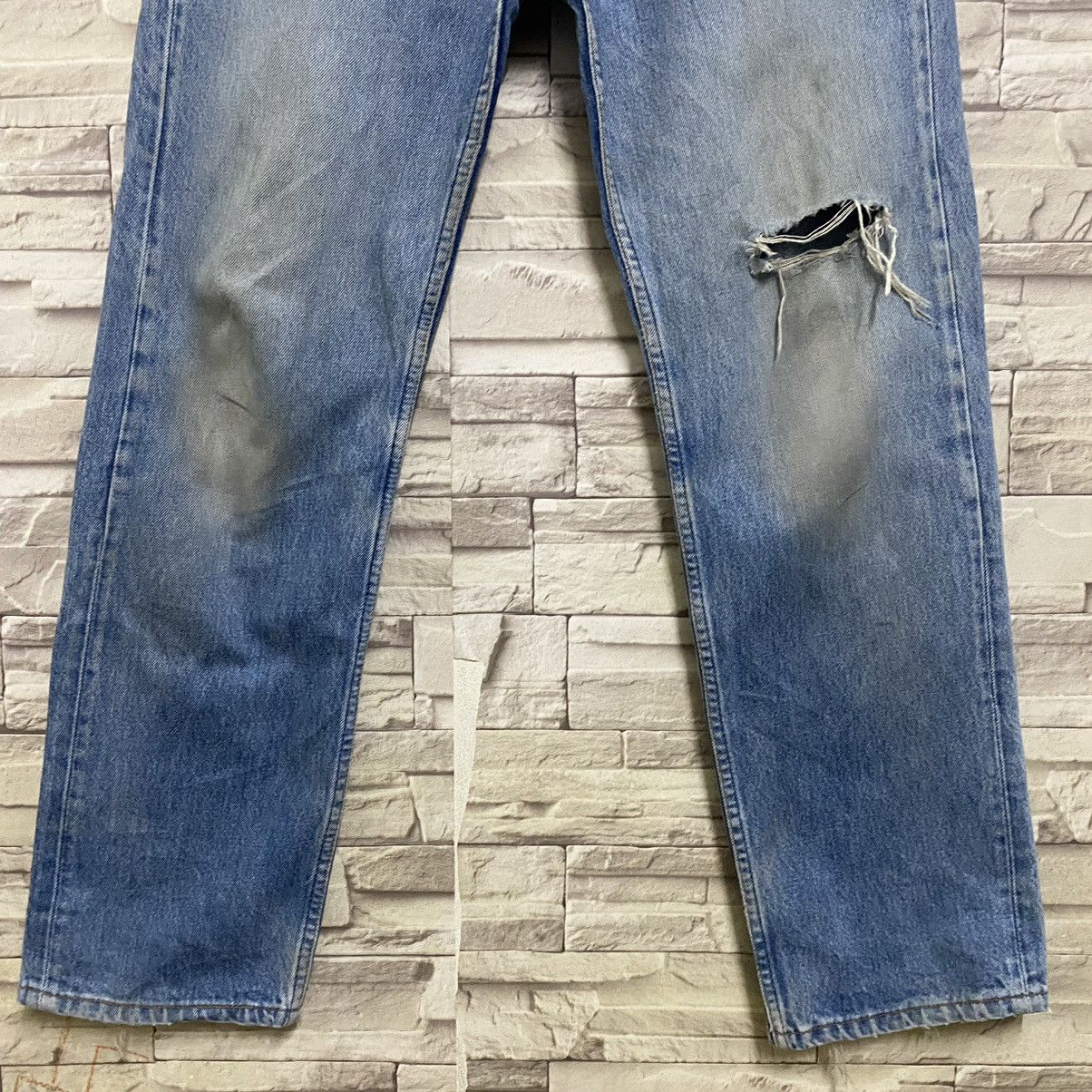 Levi's Vintage 90s Levis 501 Distressed Jeans 31x30 Size US 31 - 7 Thumbnail
