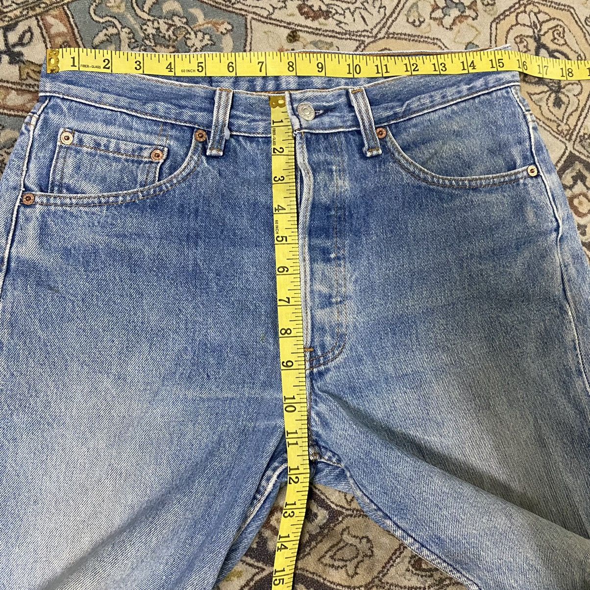 Levi's Vintage 90s Levis 501 Distressed Jeans 31x30 Size US 31 - 18 Thumbnail