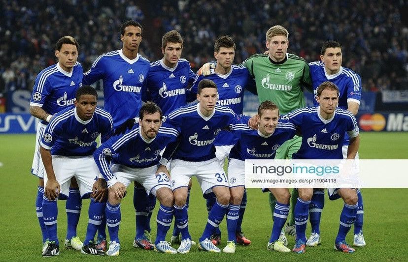 Adidas 2012 2014 Schalke Germany Adidas Home Soccer Jersey Shirt FC Size US L / EU 52-54 / 3 - 2 Thumbnail