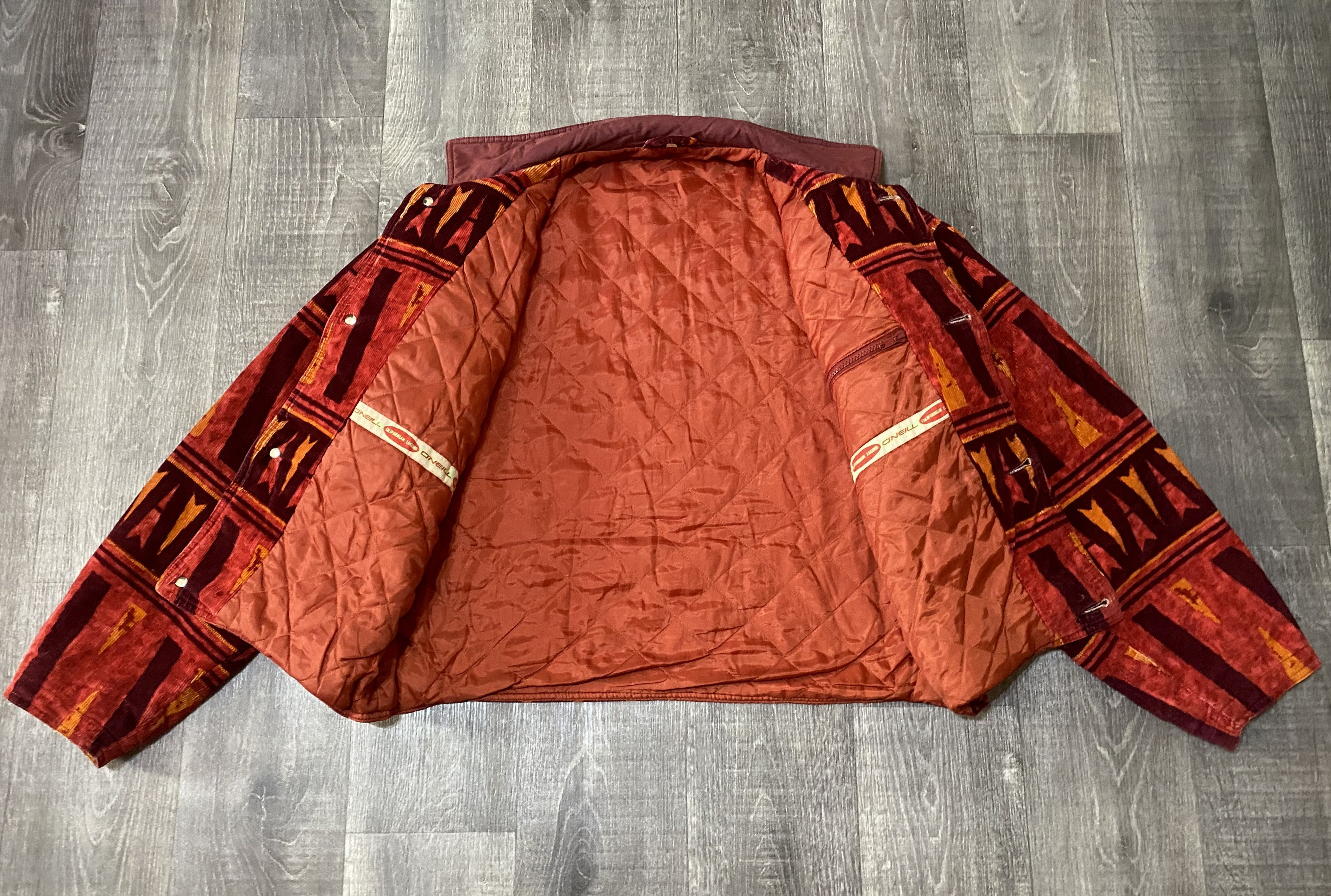 O'Neill Rare Californian Legend Multicolor Corduroy Velvet Jacket Size US L / EU 52-54 / 3 - 7 Thumbnail
