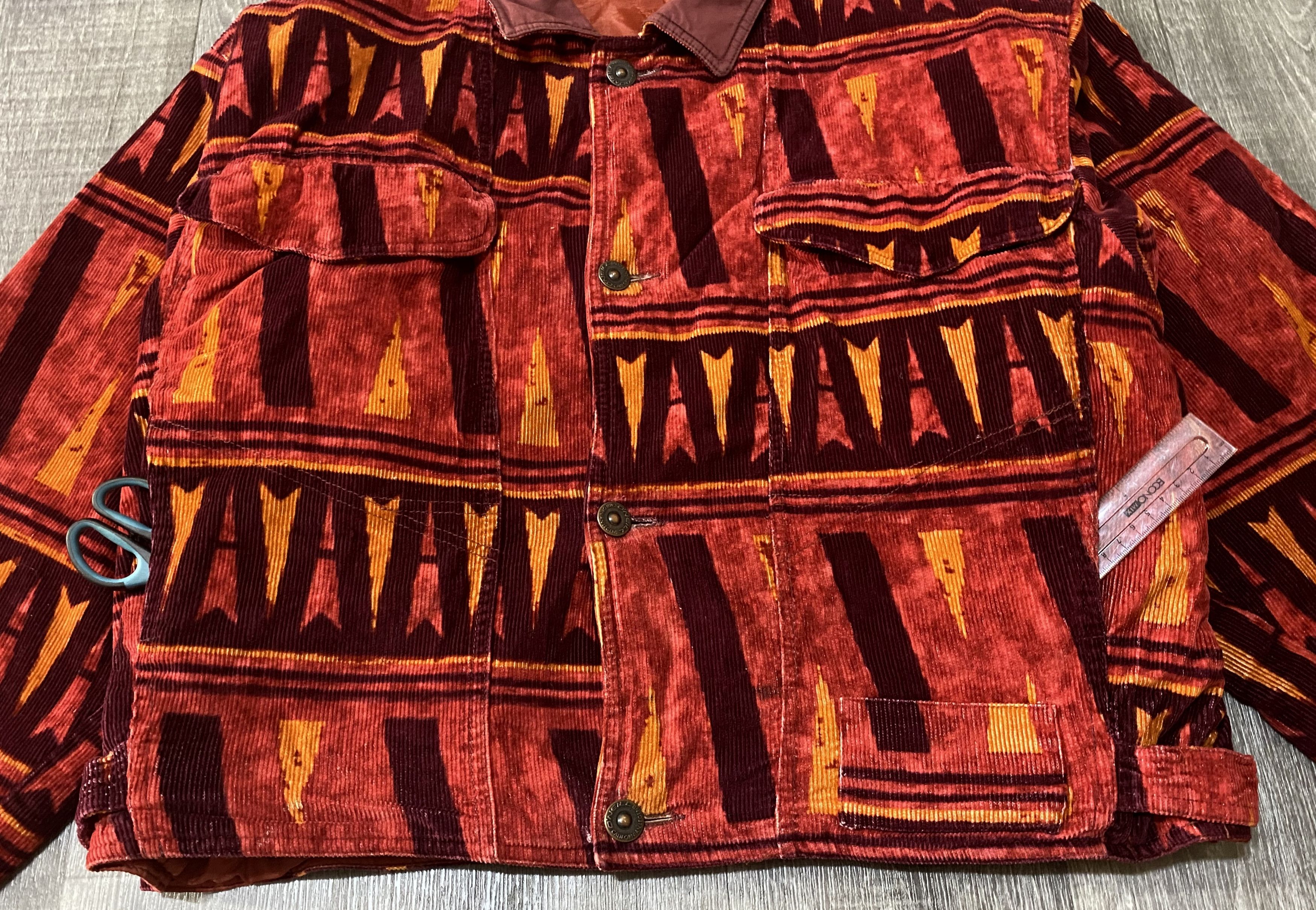 O'Neill Rare Californian Legend Multicolor Corduroy Velvet Jacket Size US L / EU 52-54 / 3 - 15 Thumbnail