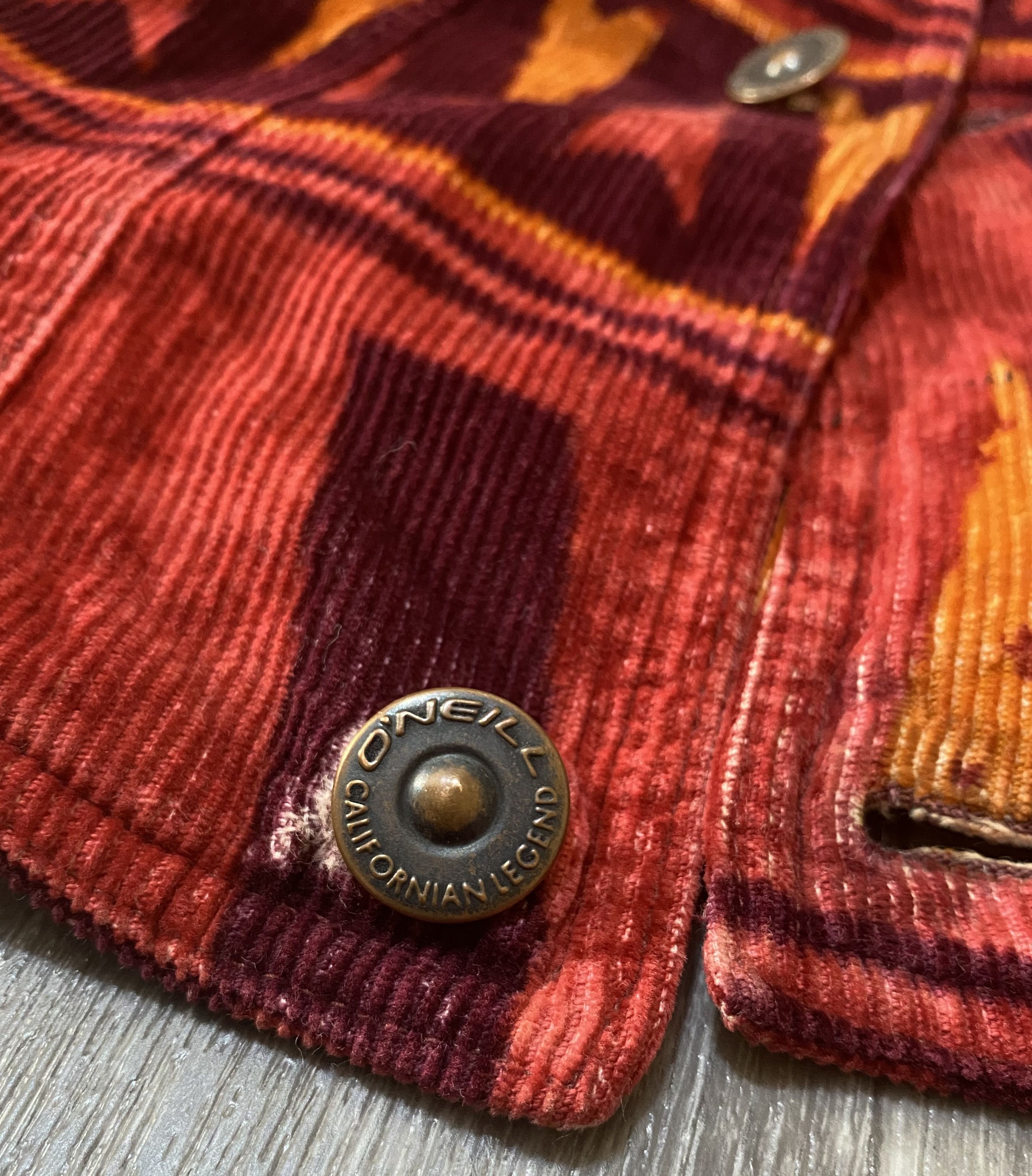 O'Neill Rare Californian Legend Multicolor Corduroy Velvet Jacket Size US L / EU 52-54 / 3 - 16 Thumbnail