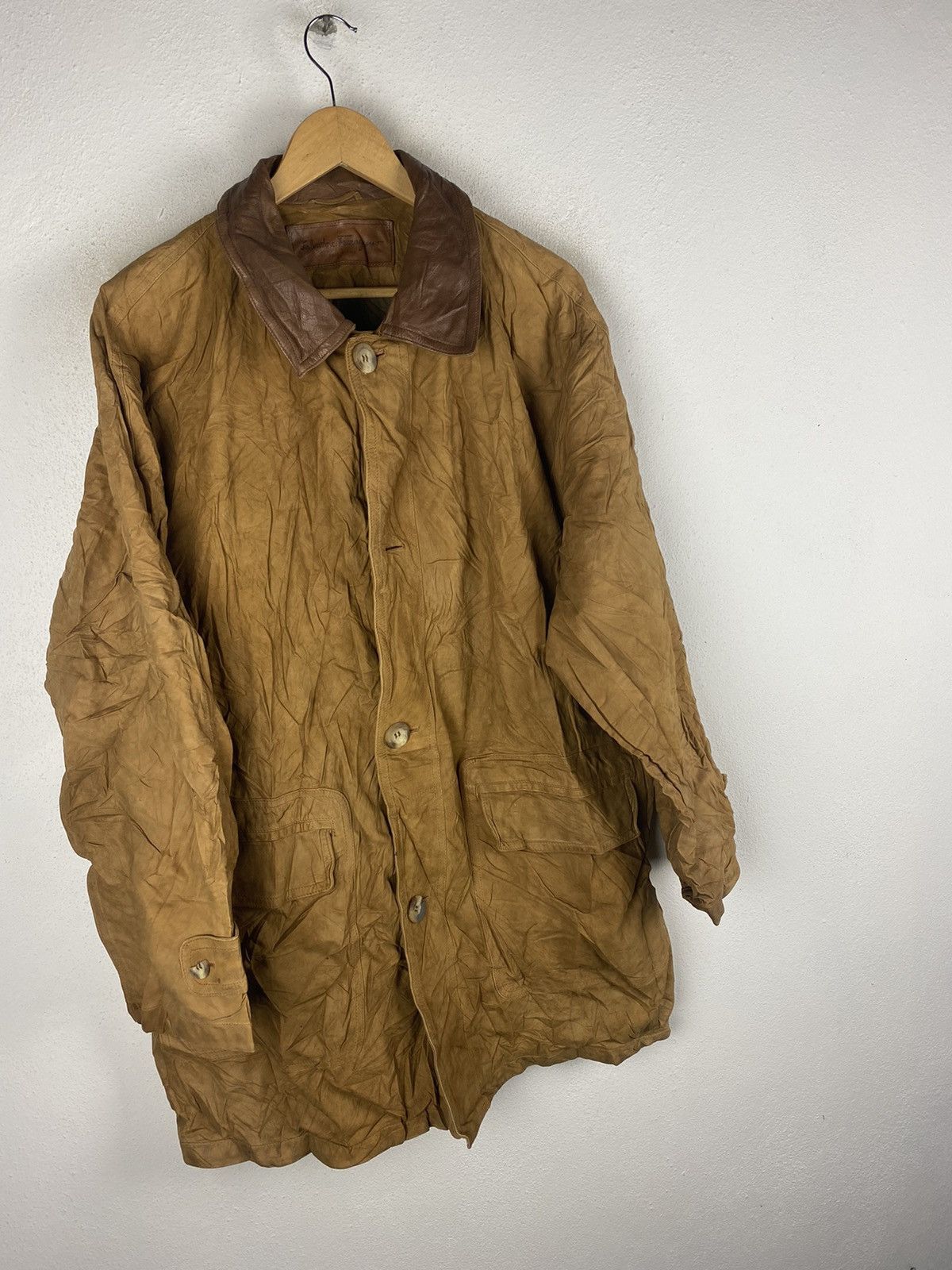 Vintage Salvatore Ferragamo Leather Jacket Elegance