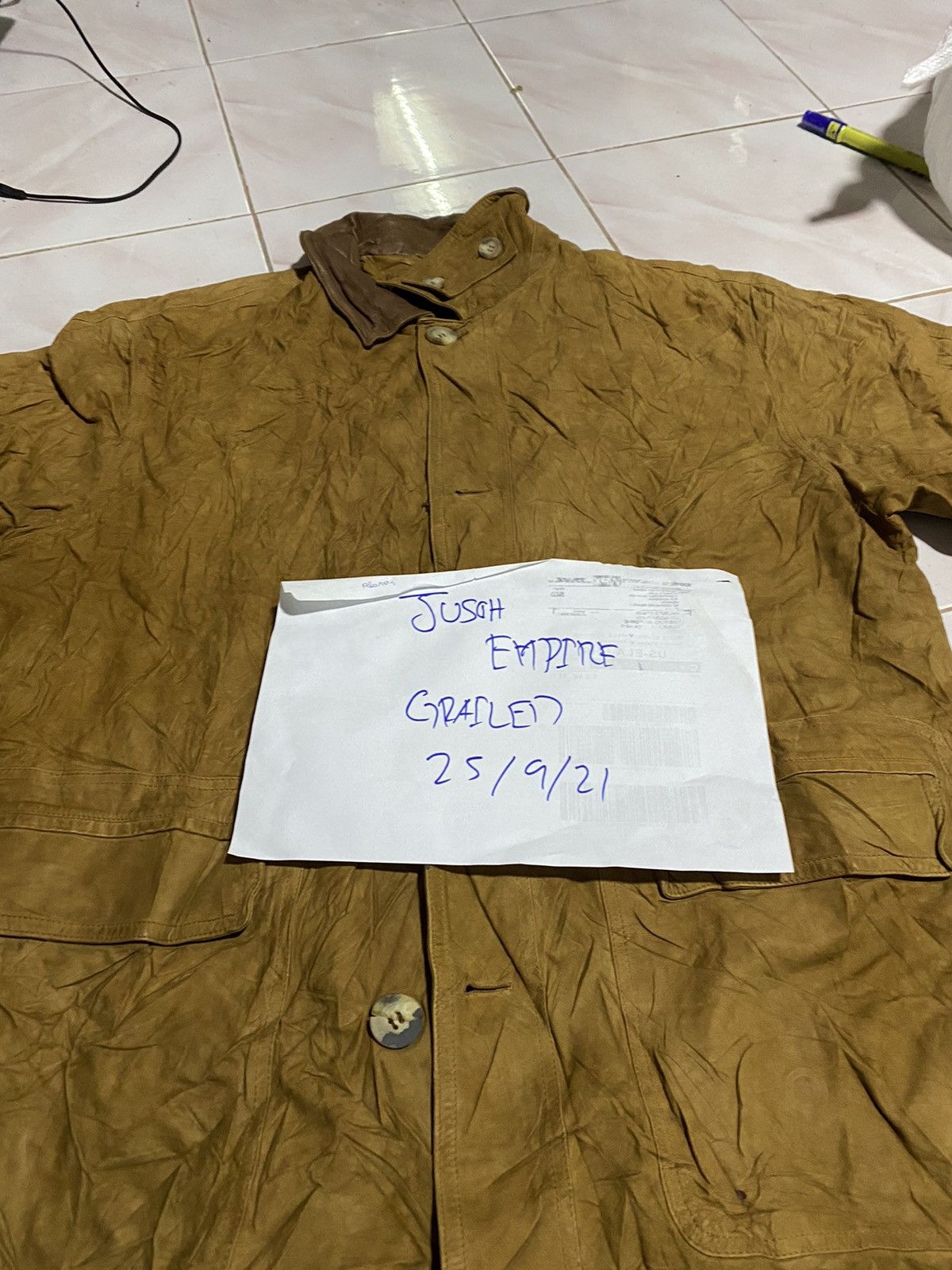 Salvatore Ferragamo Vintage Salvatore Ferragamo Leather Jacket Elegance Size US L / EU 52-54 / 3 - 11 Thumbnail