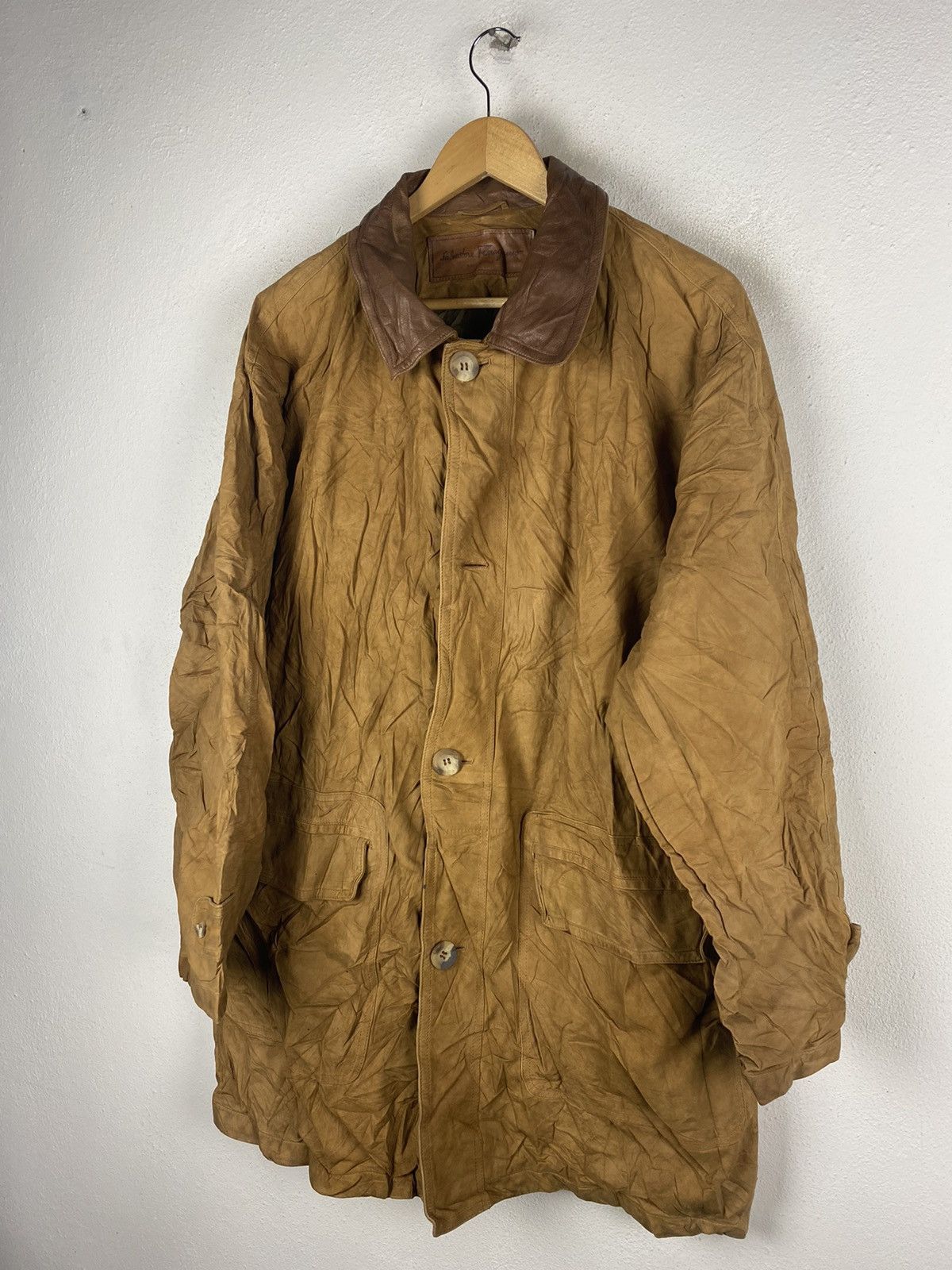 Salvatore Ferragamo Vintage Salvatore Ferragamo Leather Jacket Elegance Size US L / EU 52-54 / 3 - 4 Thumbnail