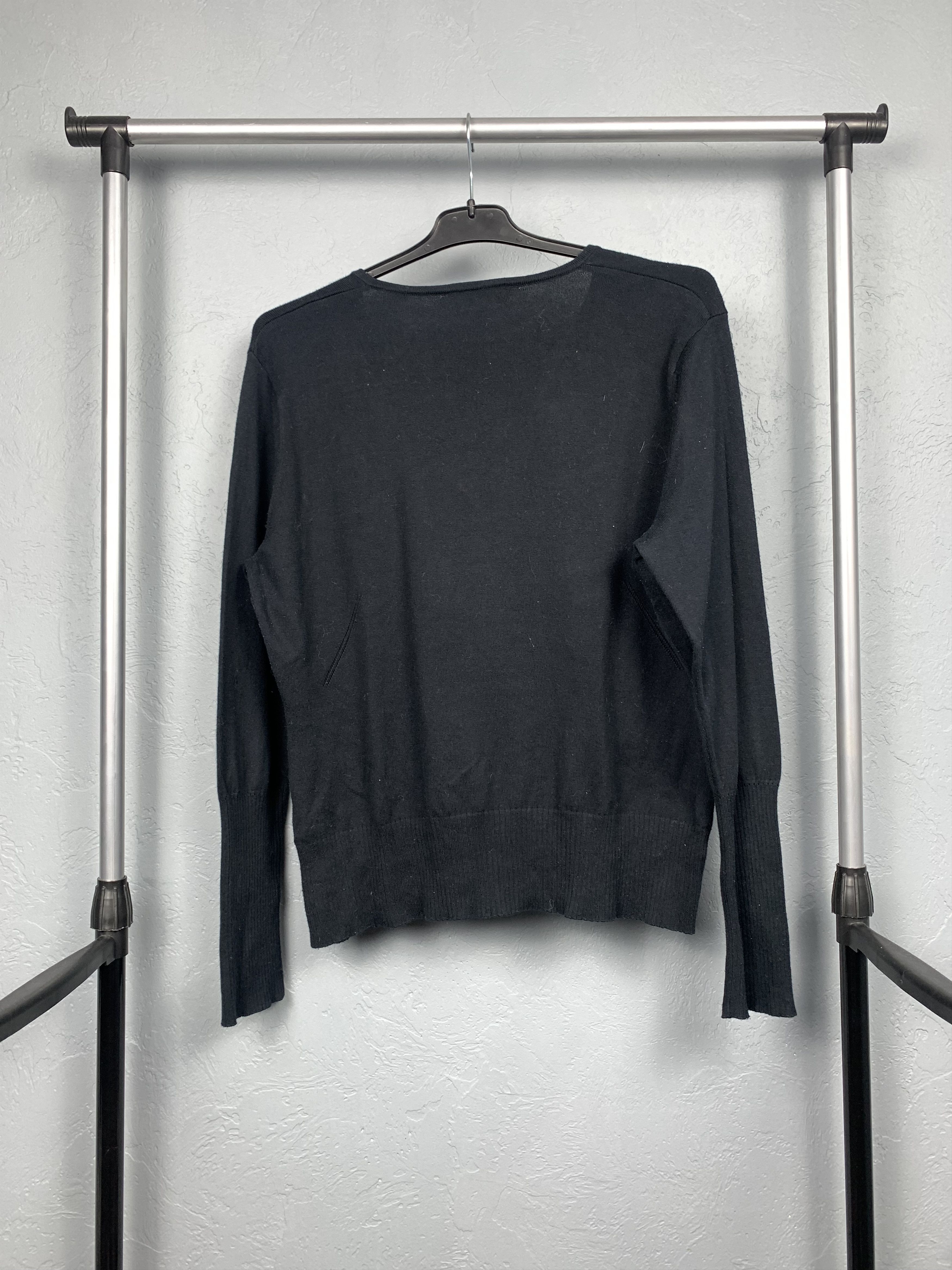 John Richmond John Richmond Vintage Womens V-neck Cotton Sweater Size L / US 10 / IT 46 - 5 Thumbnail