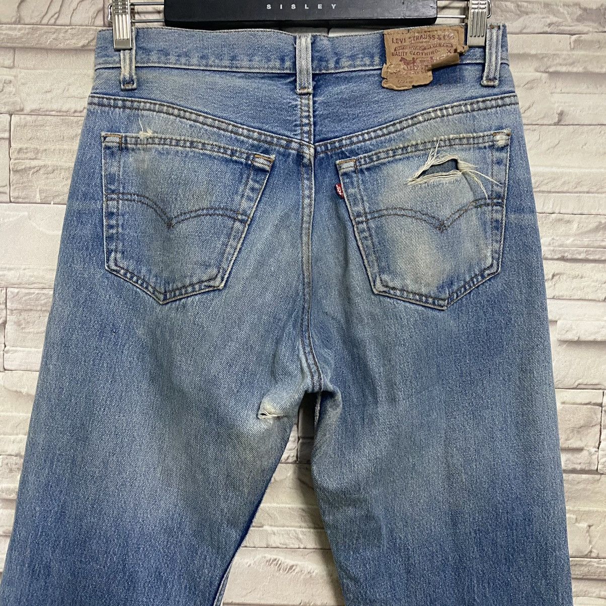 Levi's Vintage 90s Levis 501xx Distressed Jeans 30x29 Made in USA Size US 30 / EU 46 - 11 Thumbnail