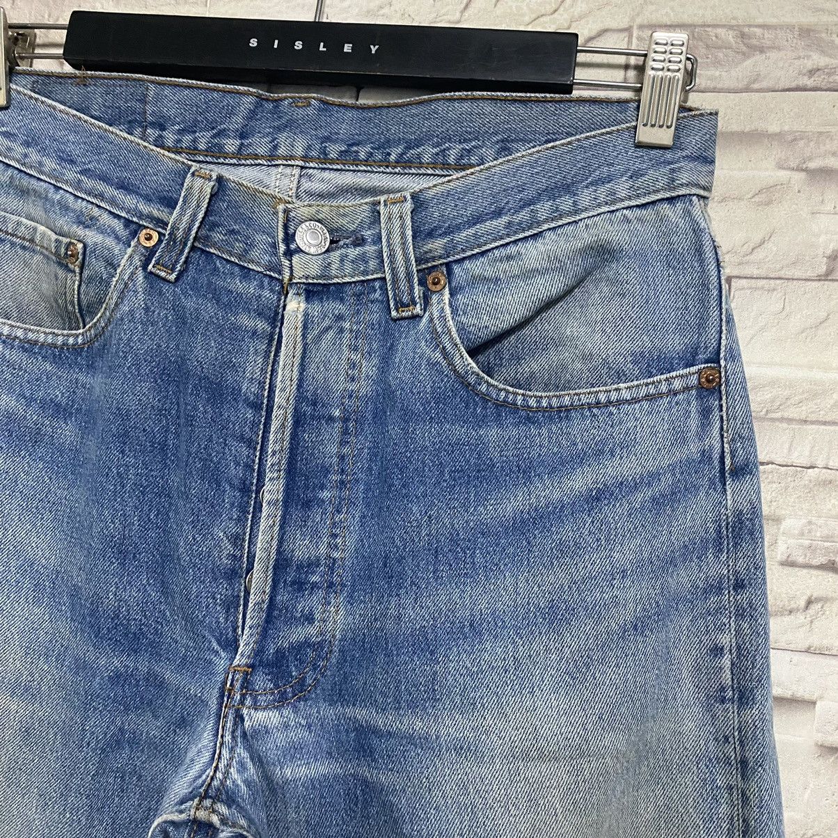 Levi's Vintage 90s Levis 501xx Distressed Jeans 30x29 Made in USA Size US 30 / EU 46 - 6 Thumbnail