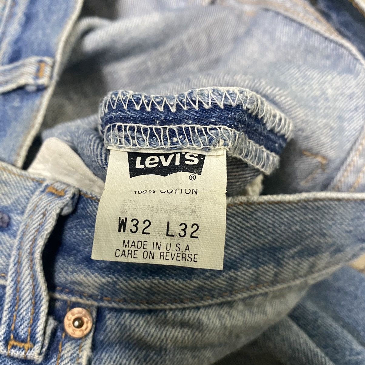 Levi's Vintage 90s Levis 501xx Distressed Jeans 30x29 Made in USA Size US 30 / EU 46 - 18 Thumbnail
