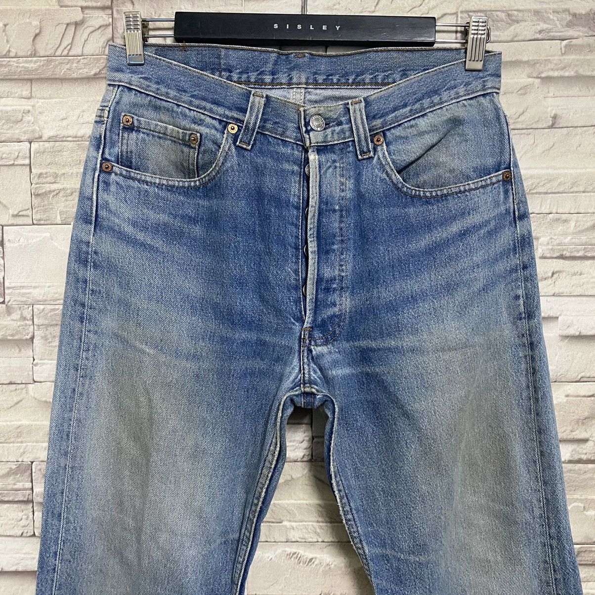 Levi's Vintage 90s Levis 501xx Distressed Jeans 30x29 Made in USA Size US 30 / EU 46 - 4 Thumbnail