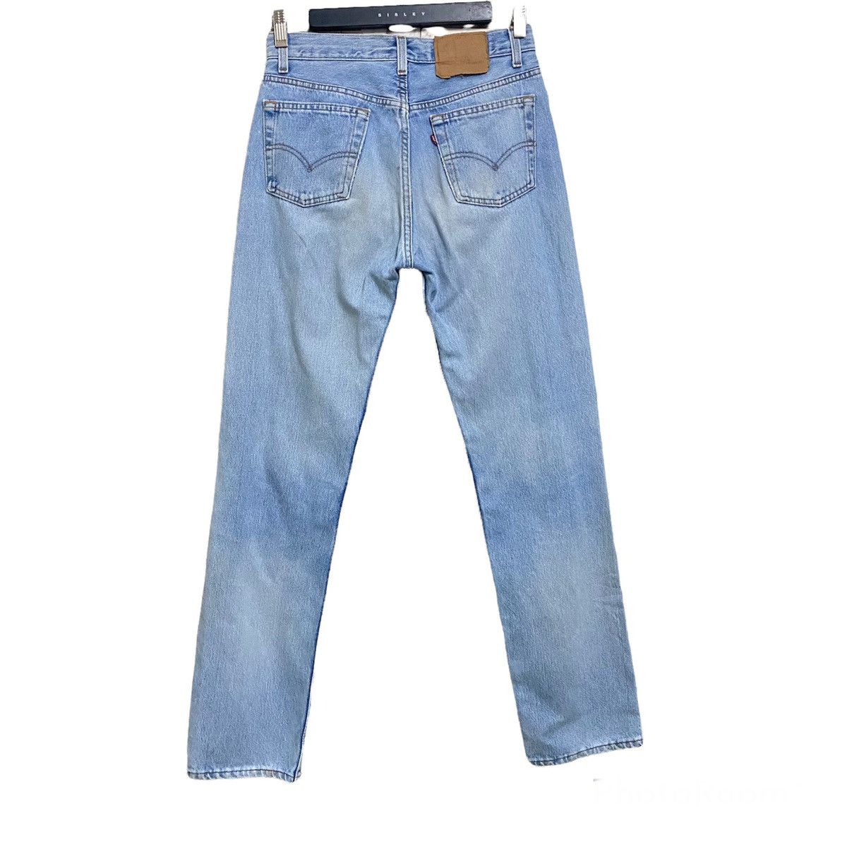 Levi's Vintage 90s Levis 501 Lightwash Distressed Jeans 29x31 Size US 29 - 2 Thumbnail